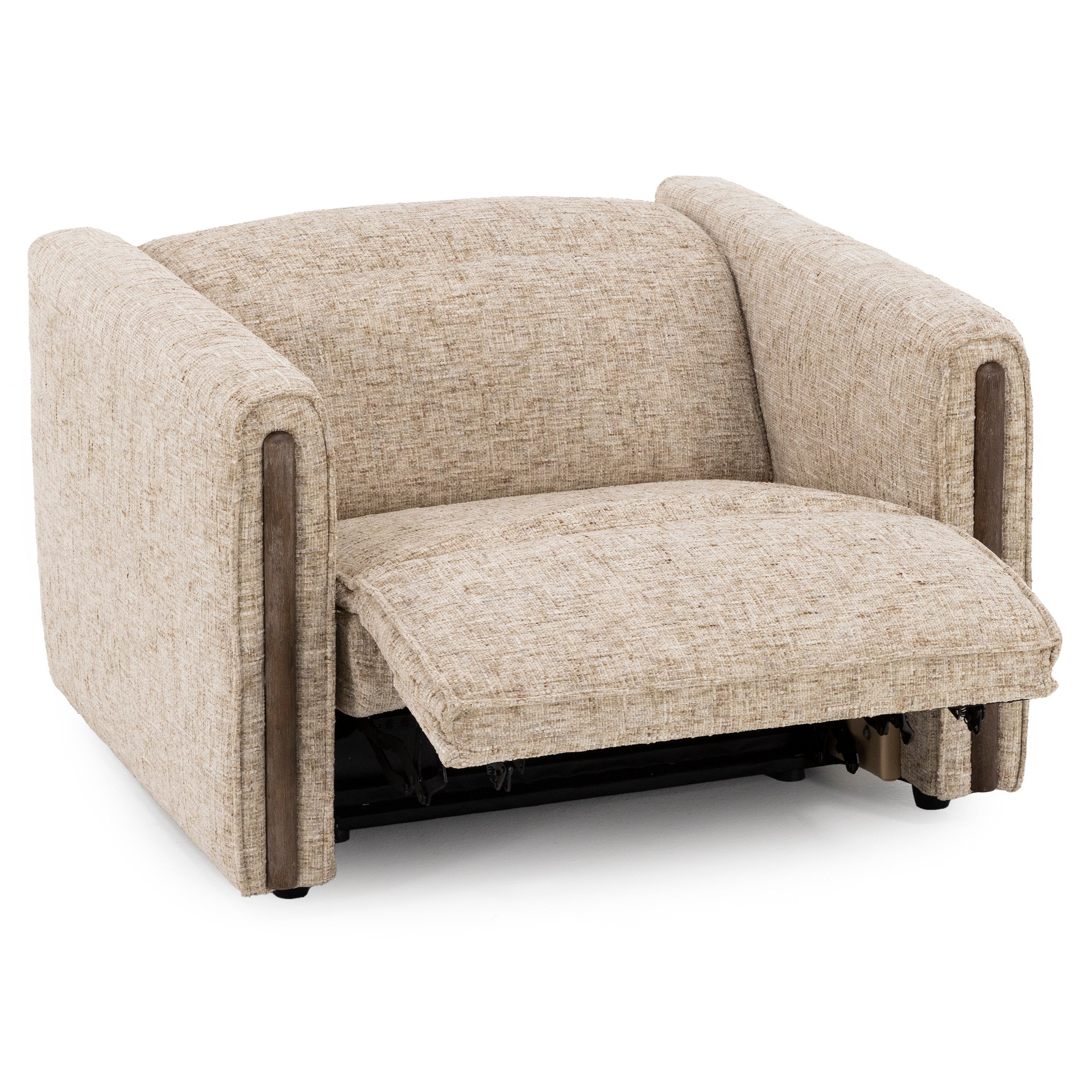 Dallas Power Headrest Wall Saver Wide Recliner in Marzipan for