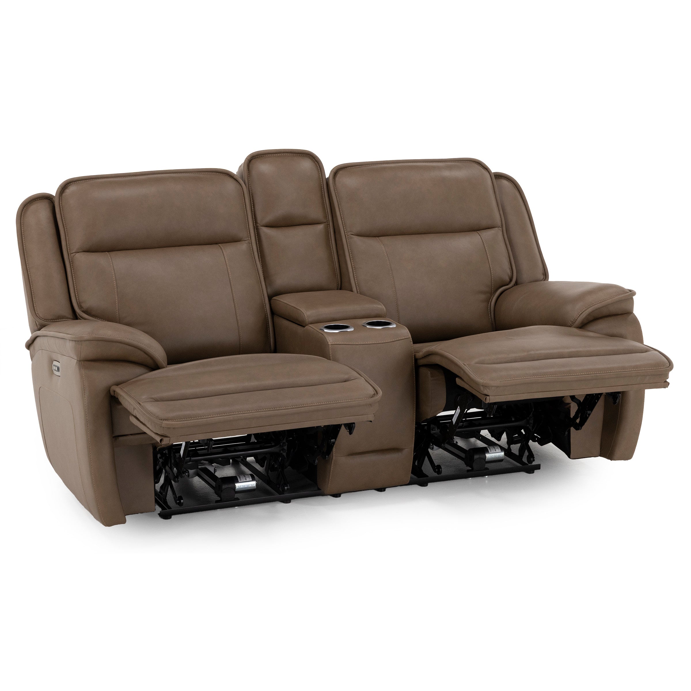 Glen Leather Power Headrest Zero Gravity Reclining Console Love