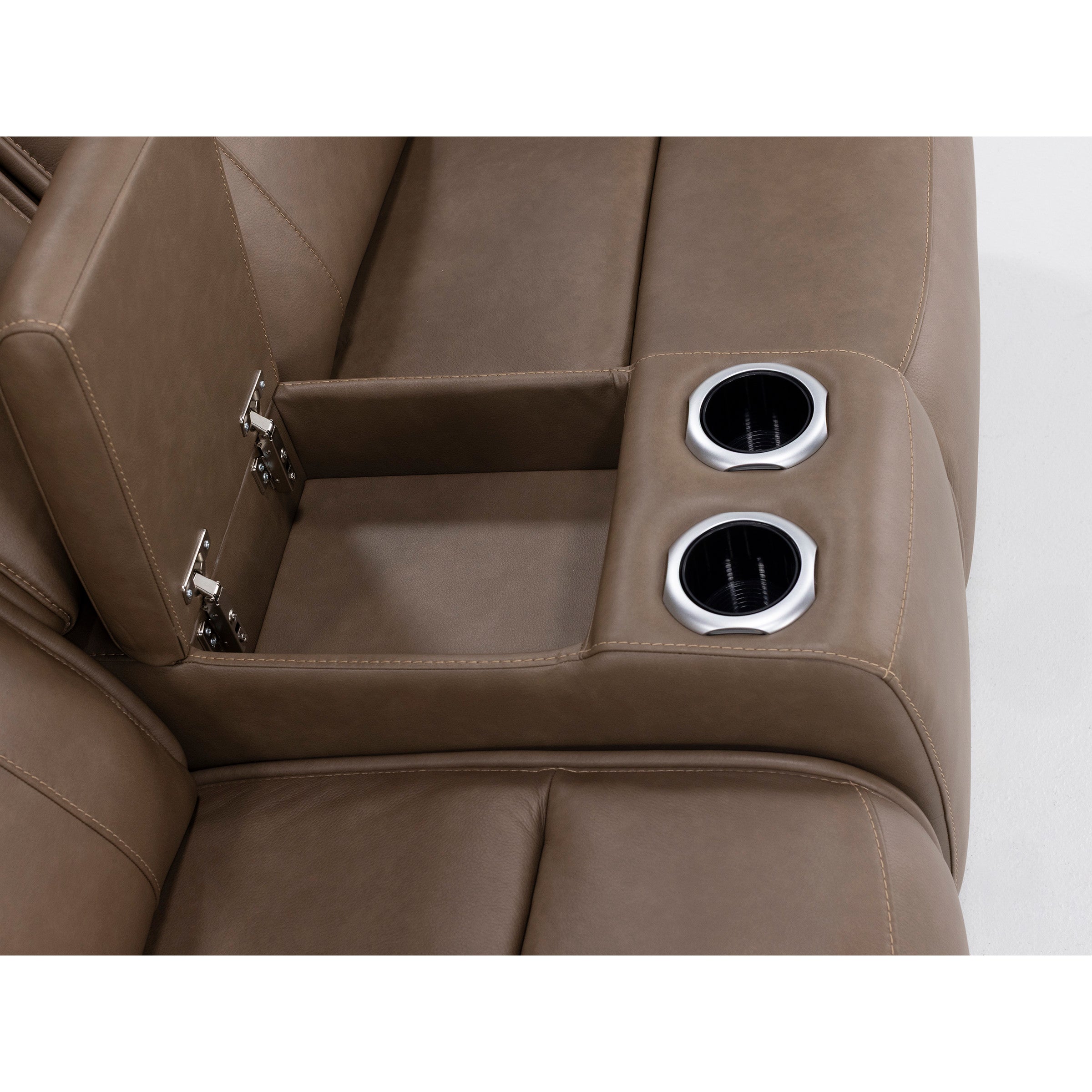 Glen Leather Power Headrest Zero Gravity Reclining Console Love