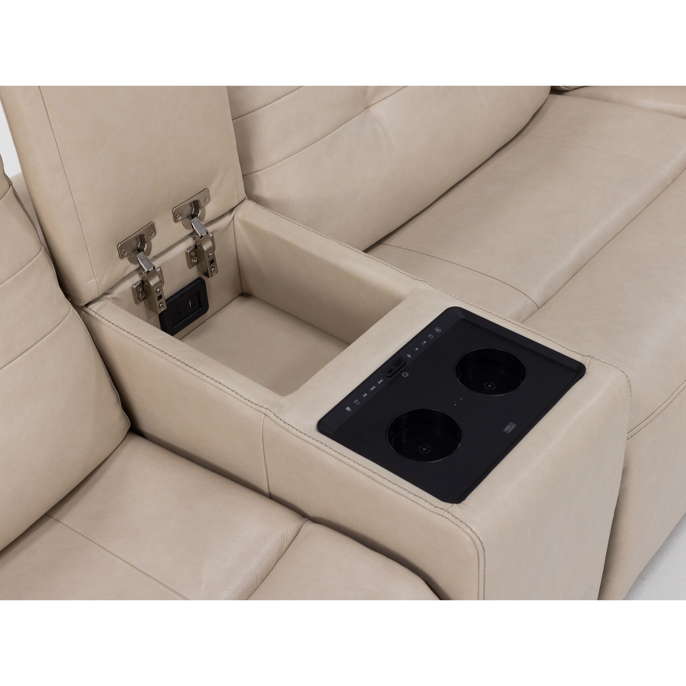 Nora 7-Pc. Leather Power Headrest Reclining Modular