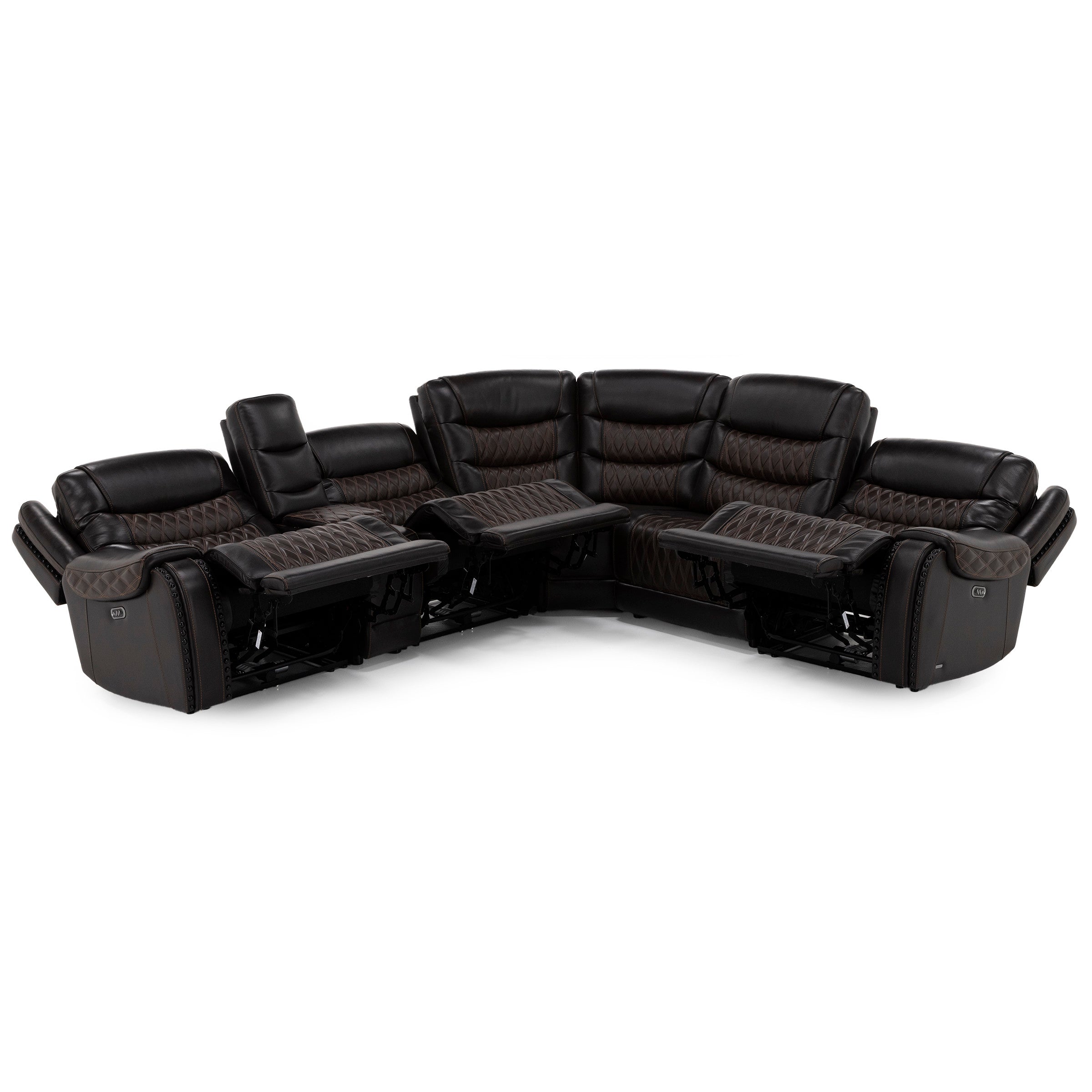 Drew & Jonathan Home Marquee 6-Pc. Power Headrest Reclining Modular
