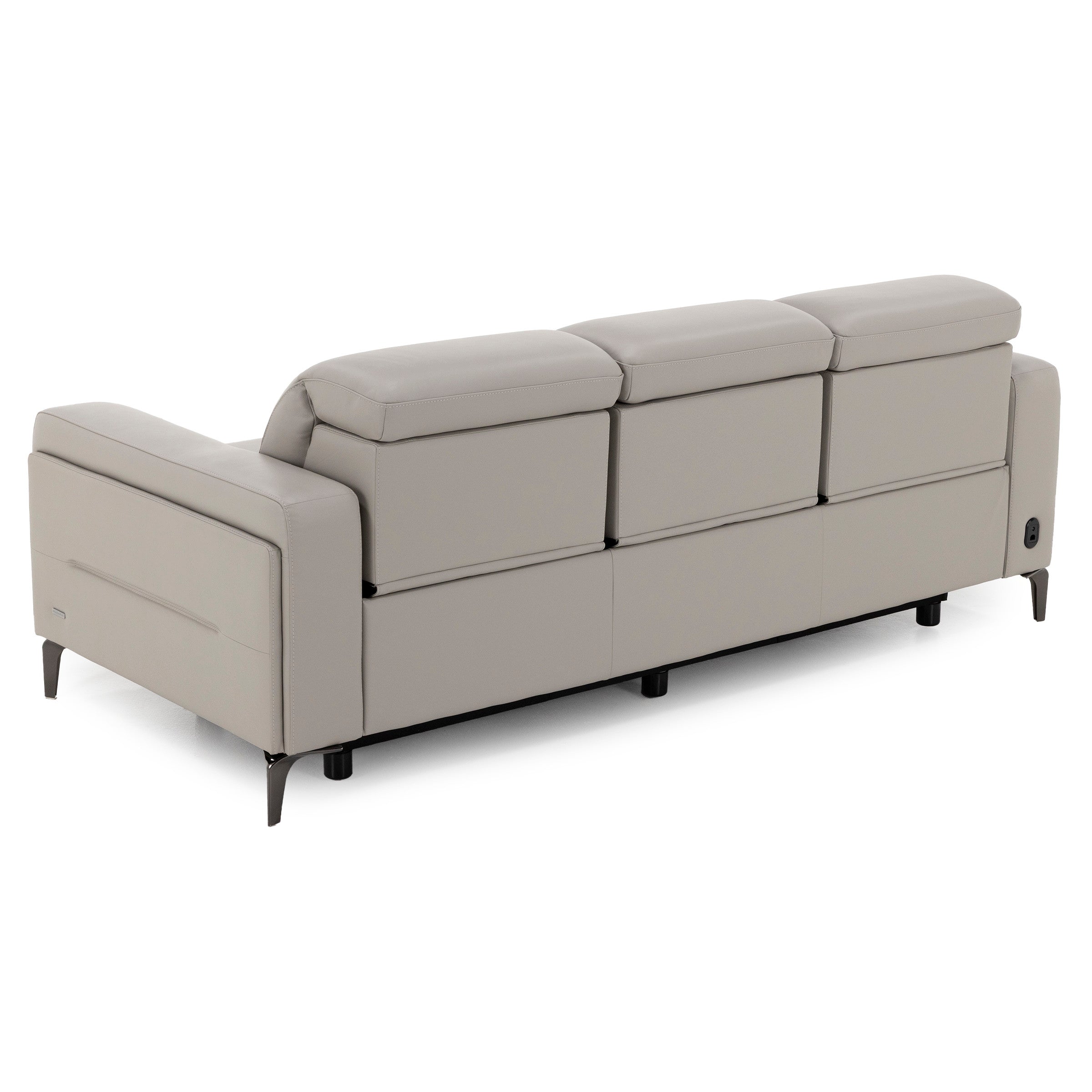Drew & Jonathan Home Amalfi Leather Wall Saver Power Headrest Reclining Sofa