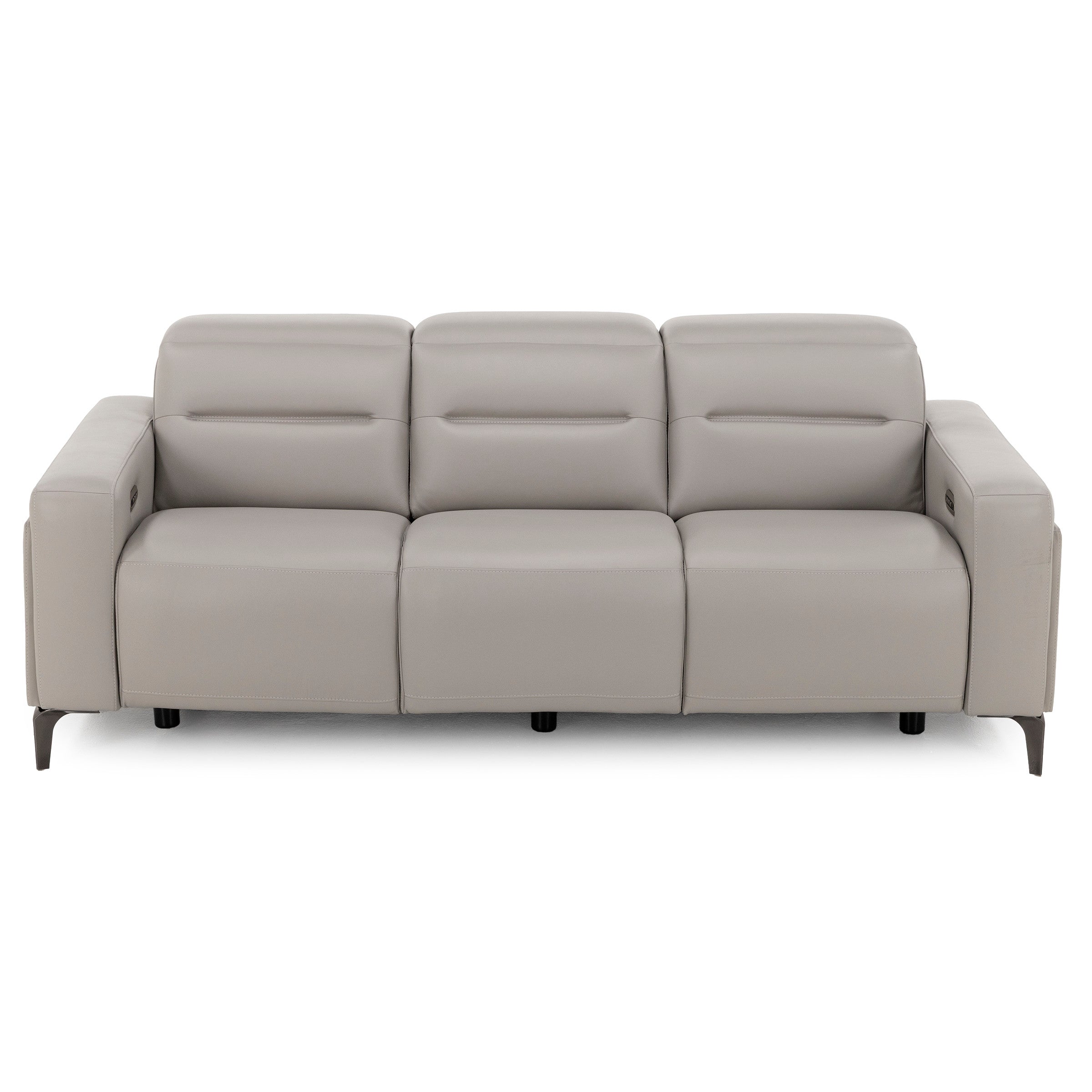 Drew & Jonathan Home Amalfi Leather Wall Saver Power Headrest Reclining Sofa