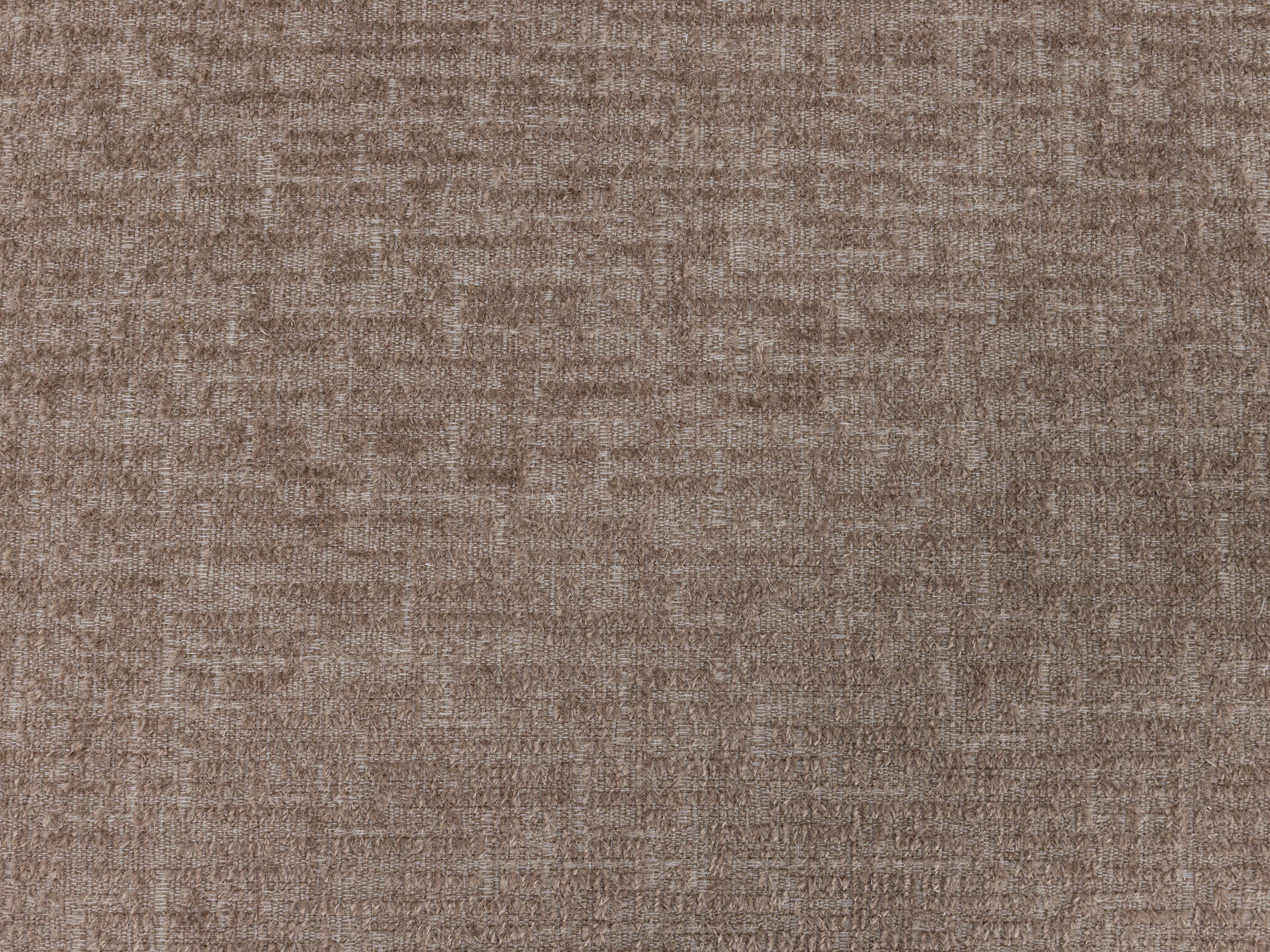 Textured brown upholstery fabric swatch.