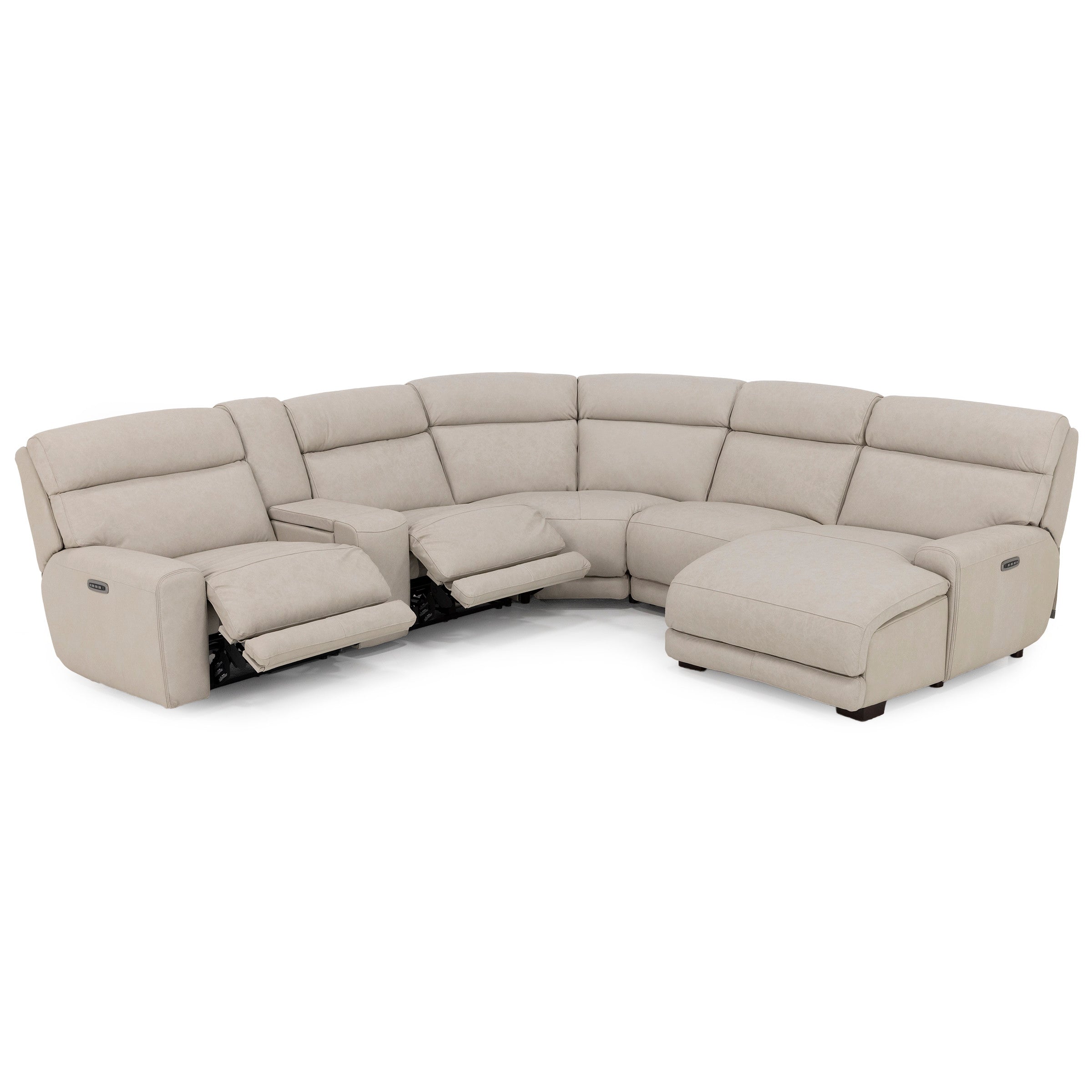 Morrow 6-Pc. Leather Fully Loaded Zero Gravity Reclining Modular