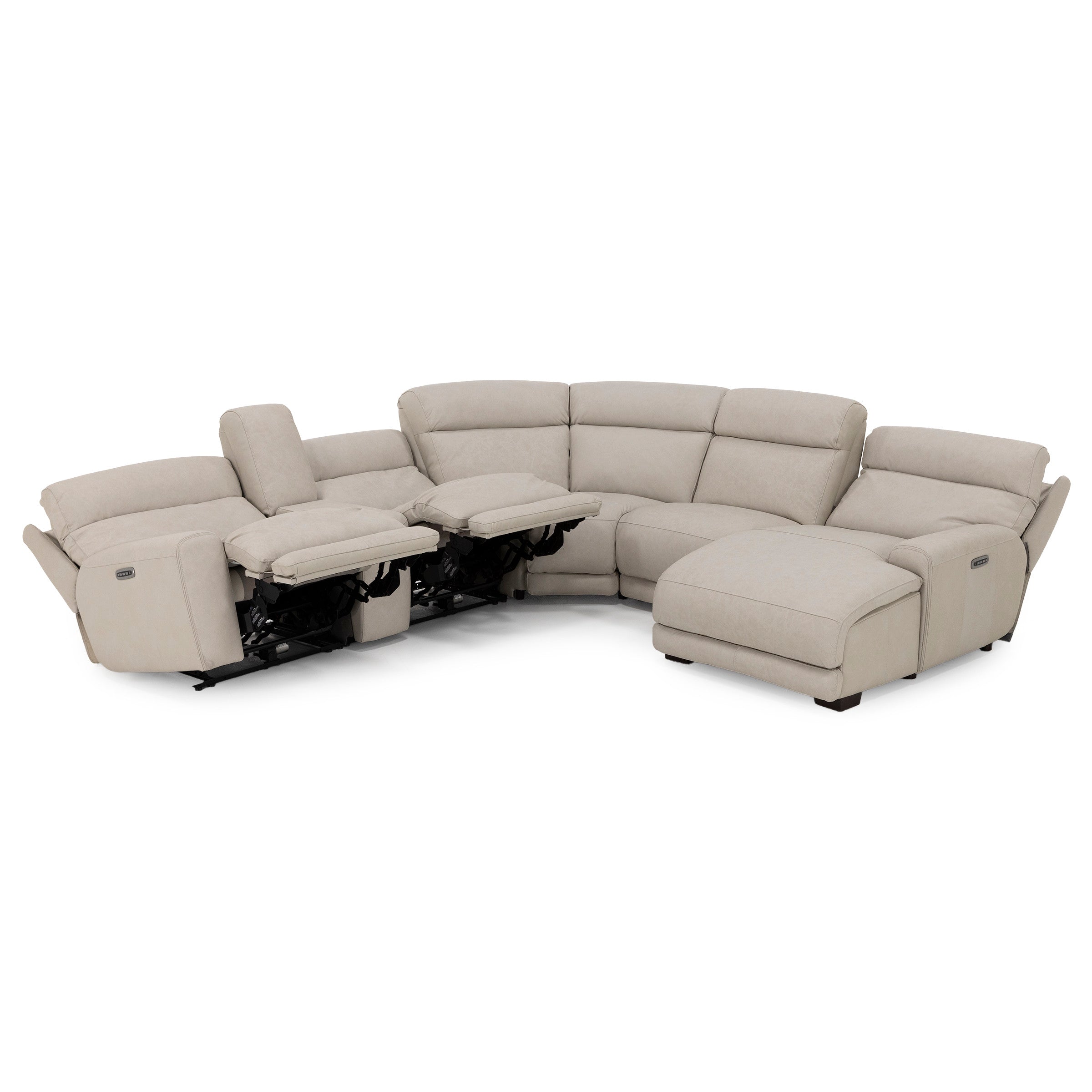 Morrow 6-Pc. Leather Fully Loaded Zero Gravity Reclining Modular