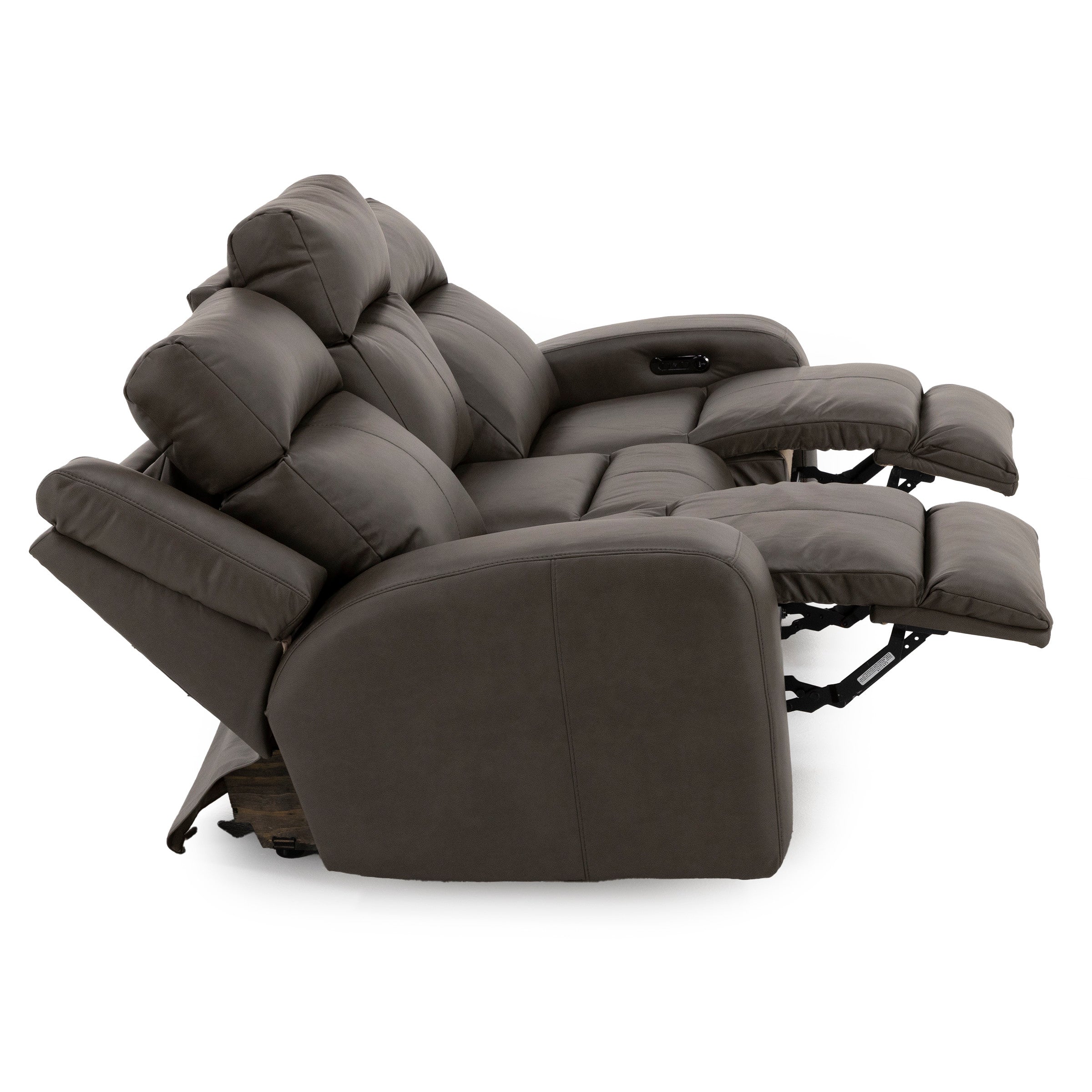 Hudson Power Headrest Reclining Sofa With Drop Down Table And Massage