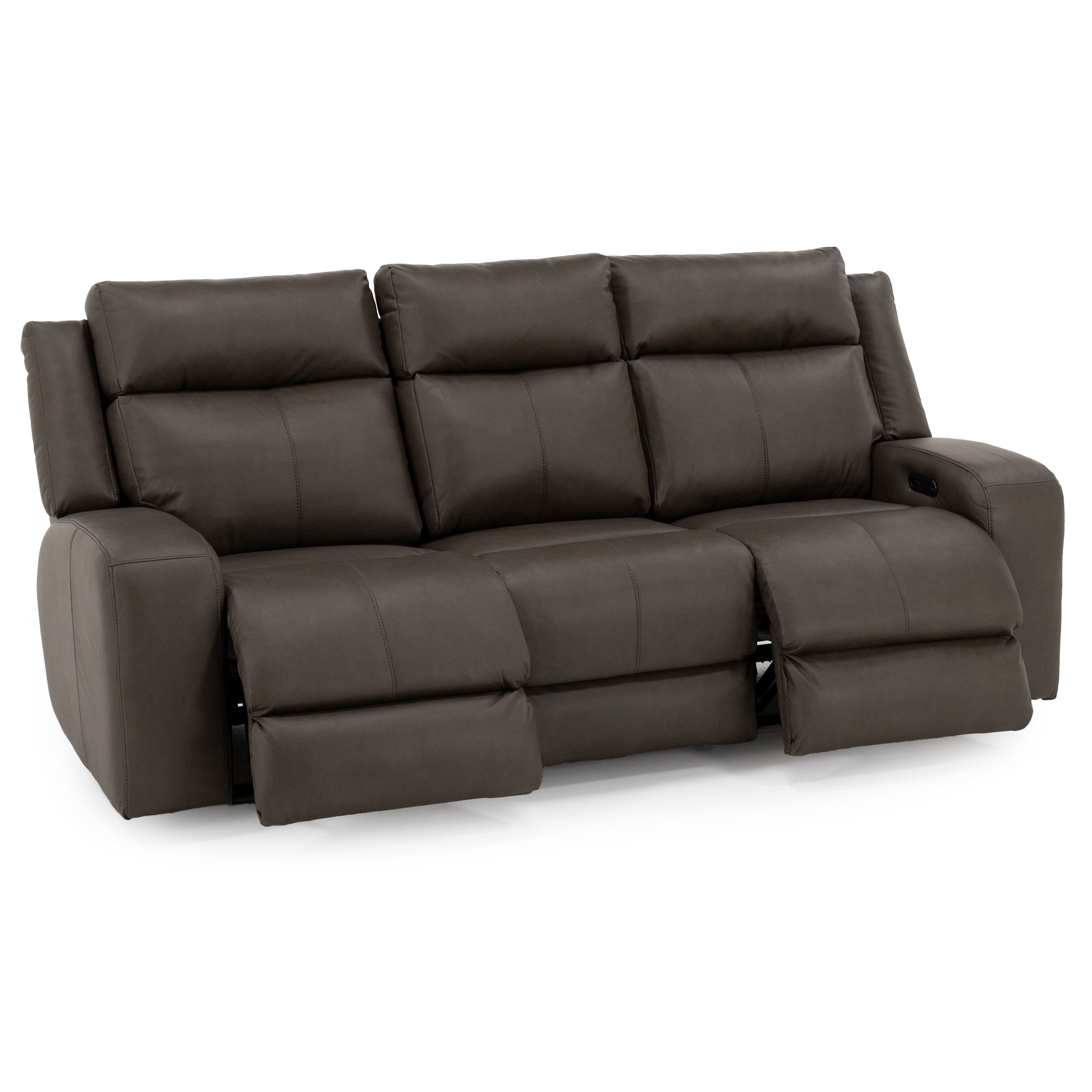 Hudson Power Headrest Reclining Sofa With Drop Down Table And Massage