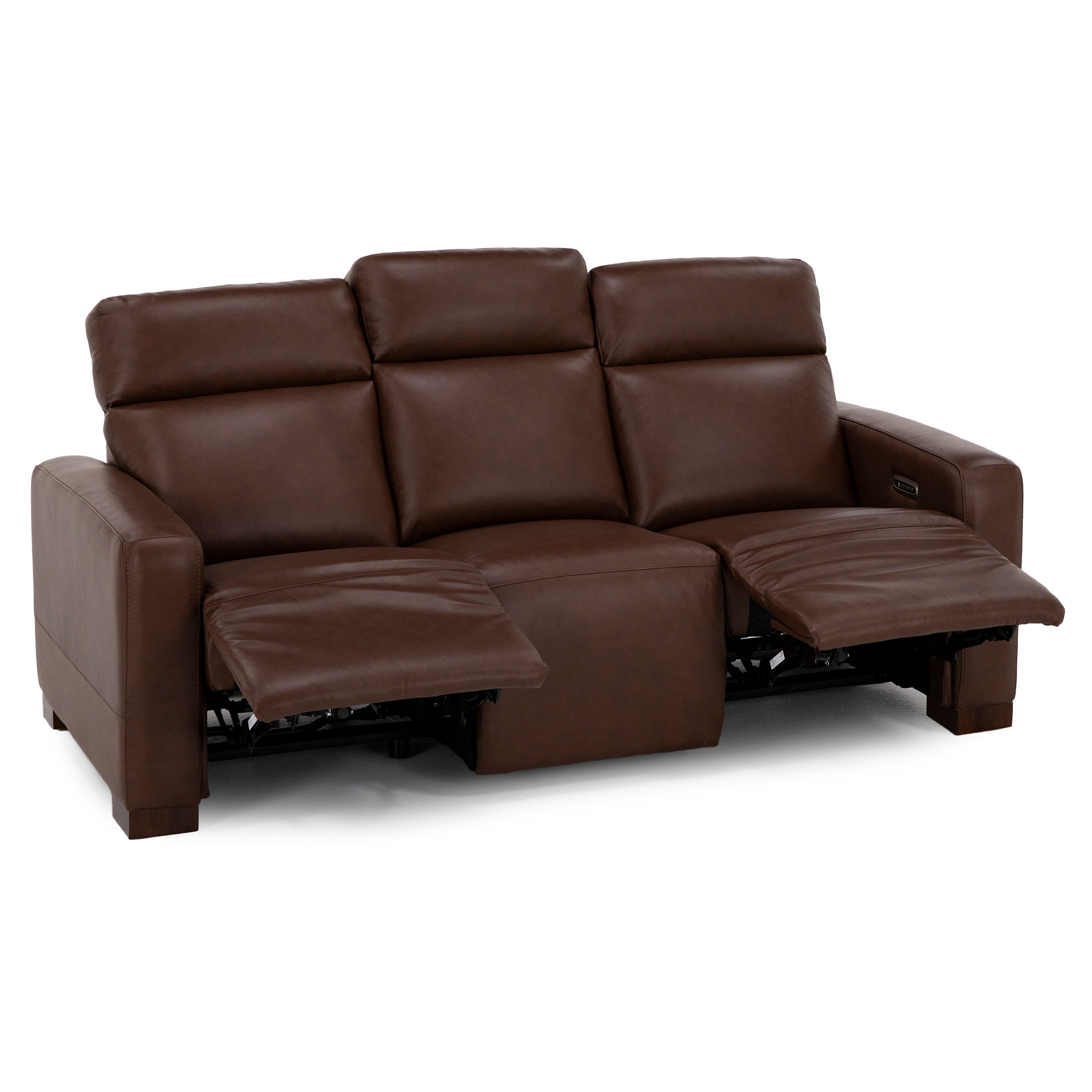 Acadia Leather Power Headrest Zero Gravity Reclining Sofa