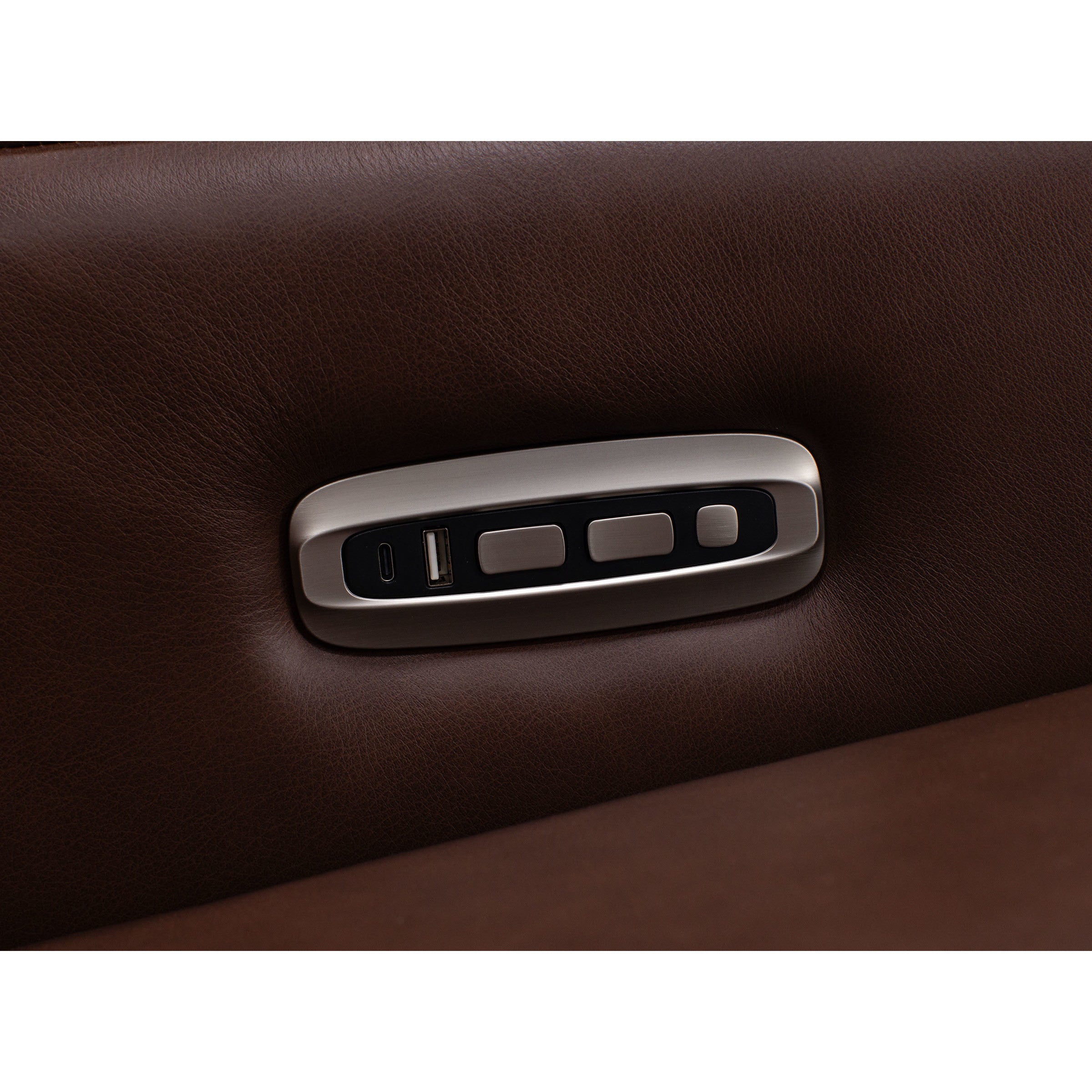 Acadia Leather Power Headrest Zero Gravity Reclining Sofa