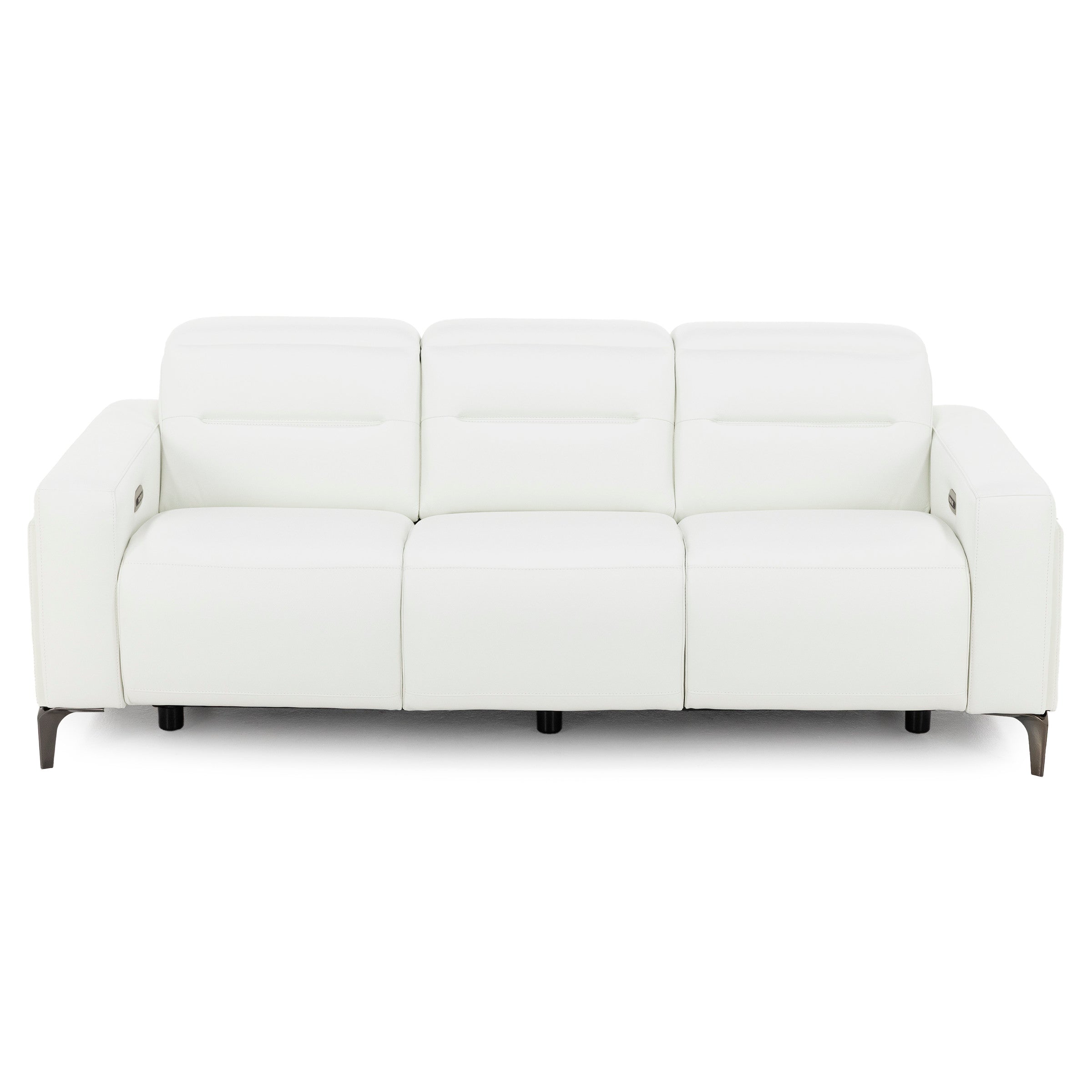 Drew & Jonathan Home Amalfi Leather Wall Saver Power Headrest Reclining Sofa