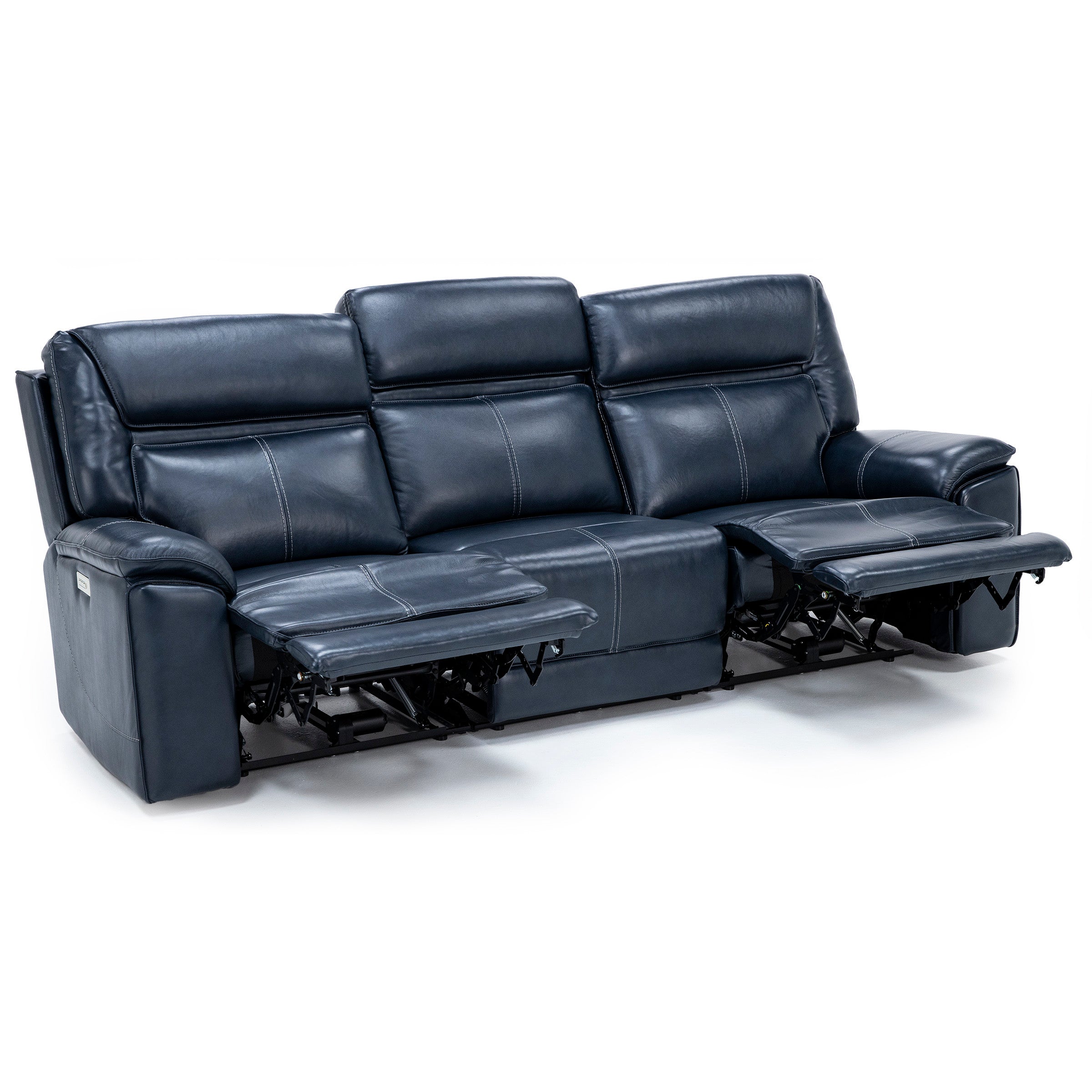 Duke 3-Pc. Leather Fully Loaded Zero Gravity Reclining Sofa With Hidden Cupholders