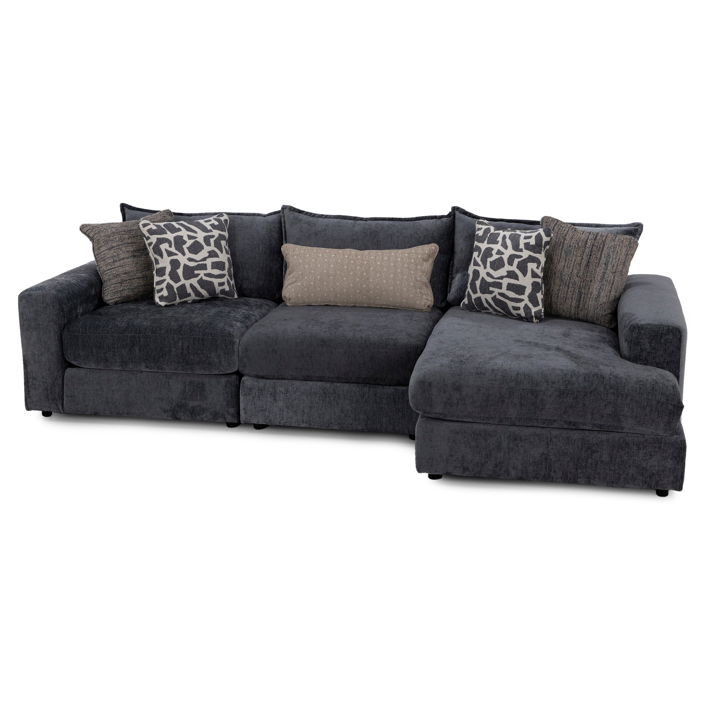 Elsa 3-Pc. Chaise Sofa