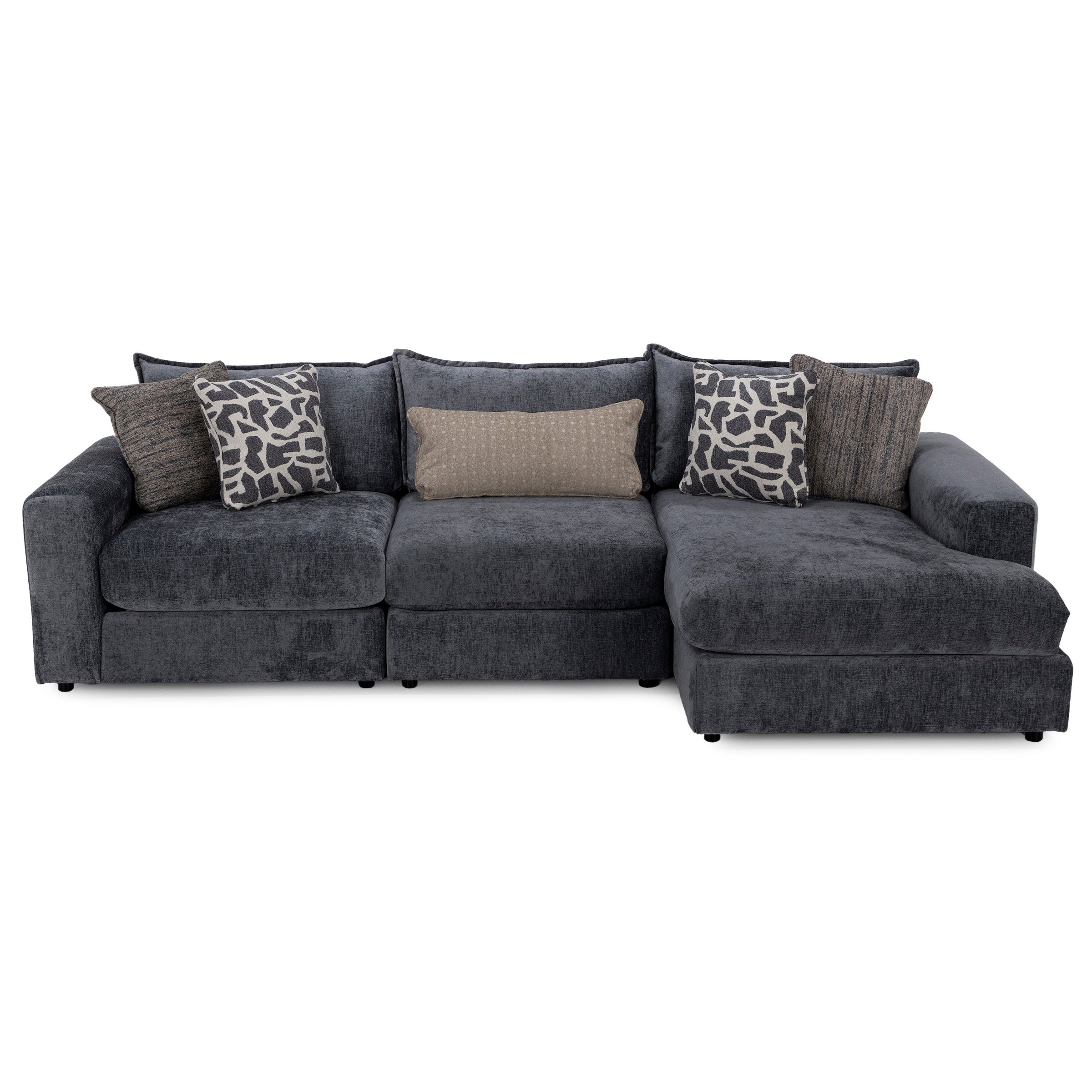 Elsa 3-Pc. Chaise Sofa