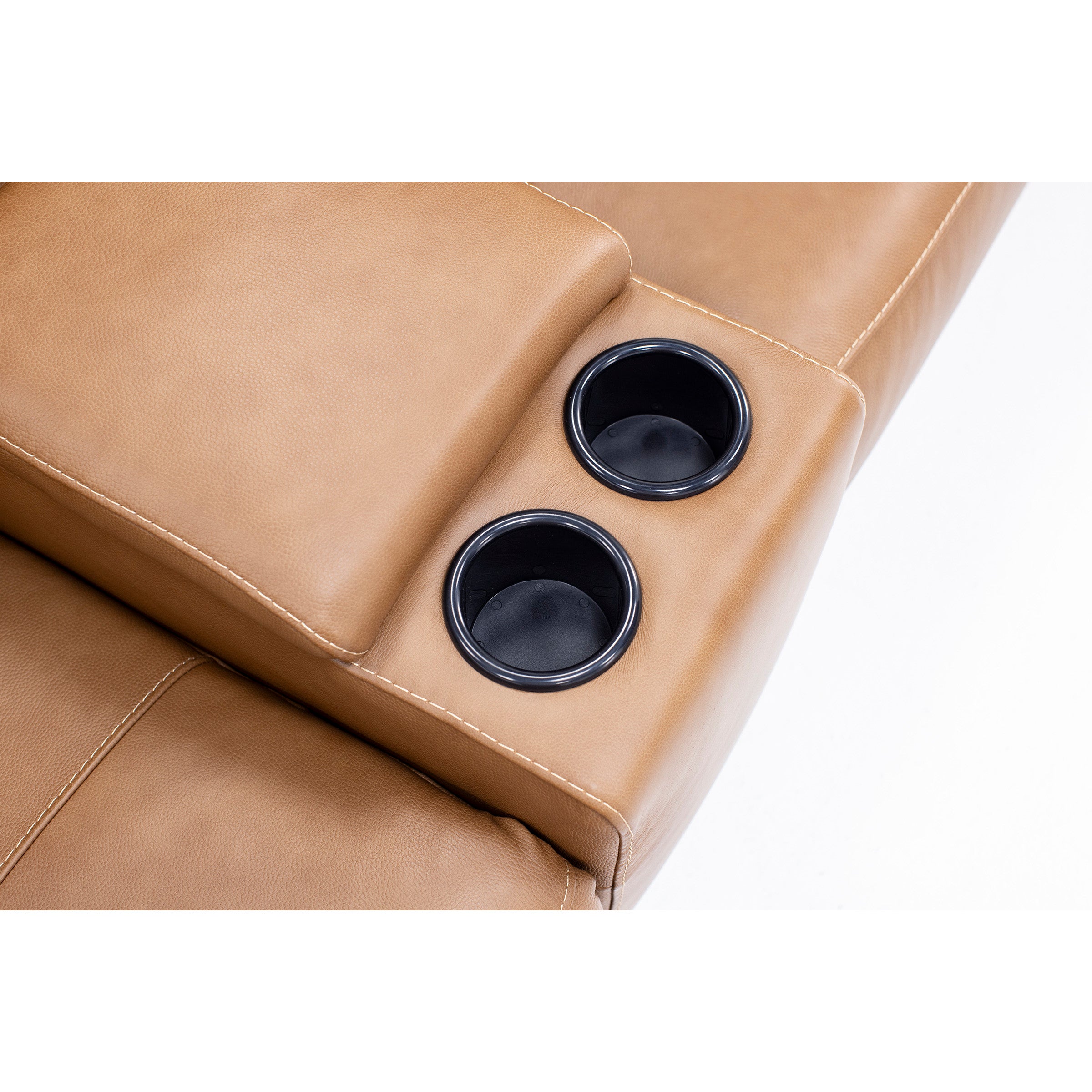 Silverado 3-Pc. Leather Power Headrest Reclining Console Loveseat