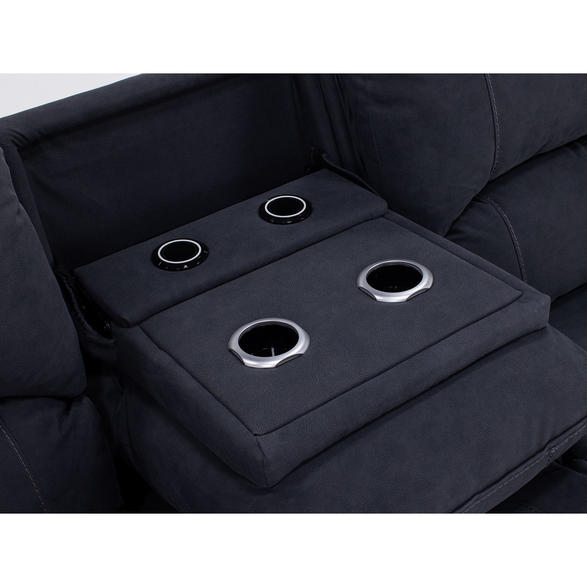 Cheyenne Fully Loaded Zero Gravity Reclining Sofa With Drop Down Table In Performance Fabric