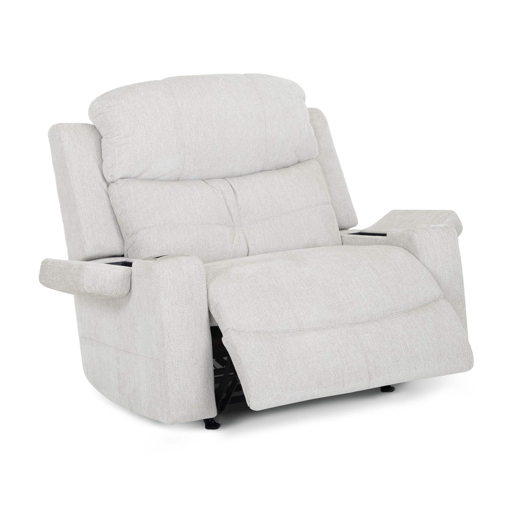 Beau Wide Power Recliner With Cupholders, Storage And Wireless Charging