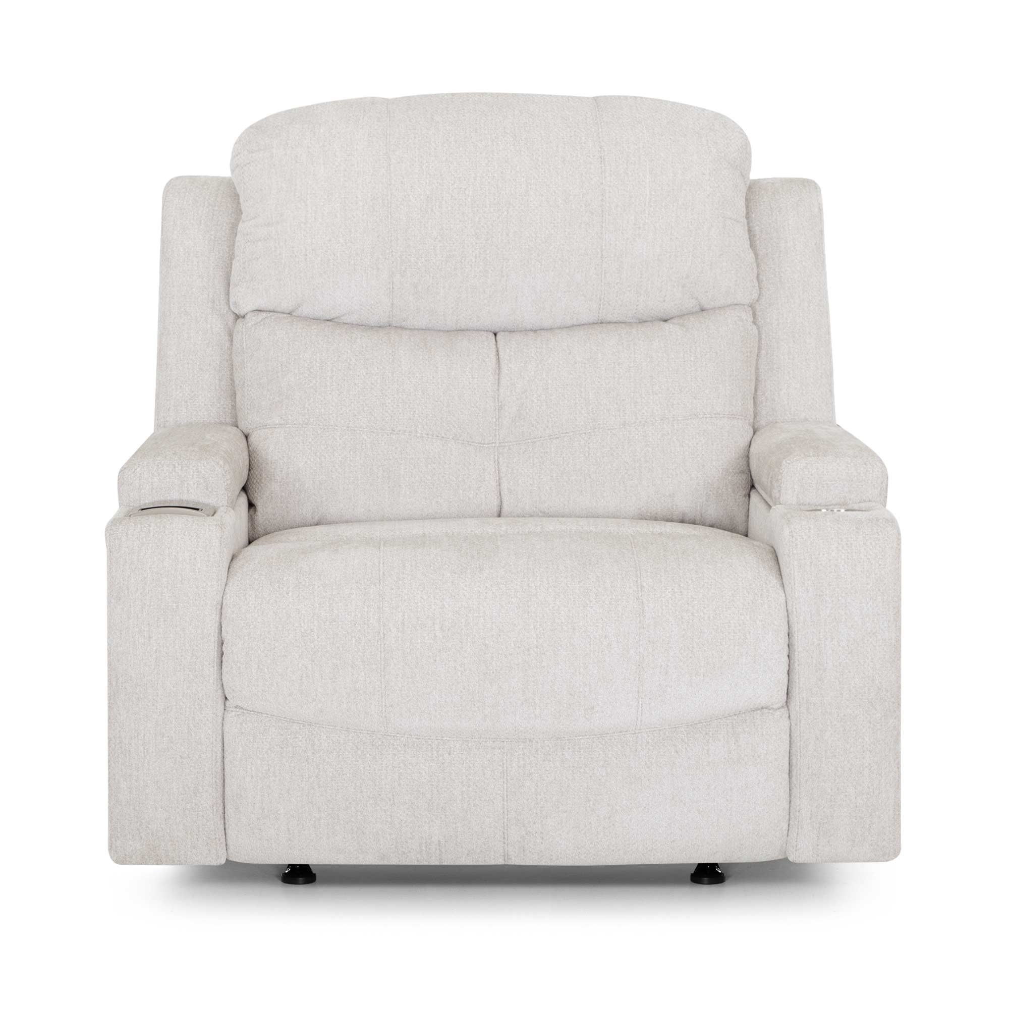 Beau Wide Power Recliner With Cupholders, Storage And Wireless Charging