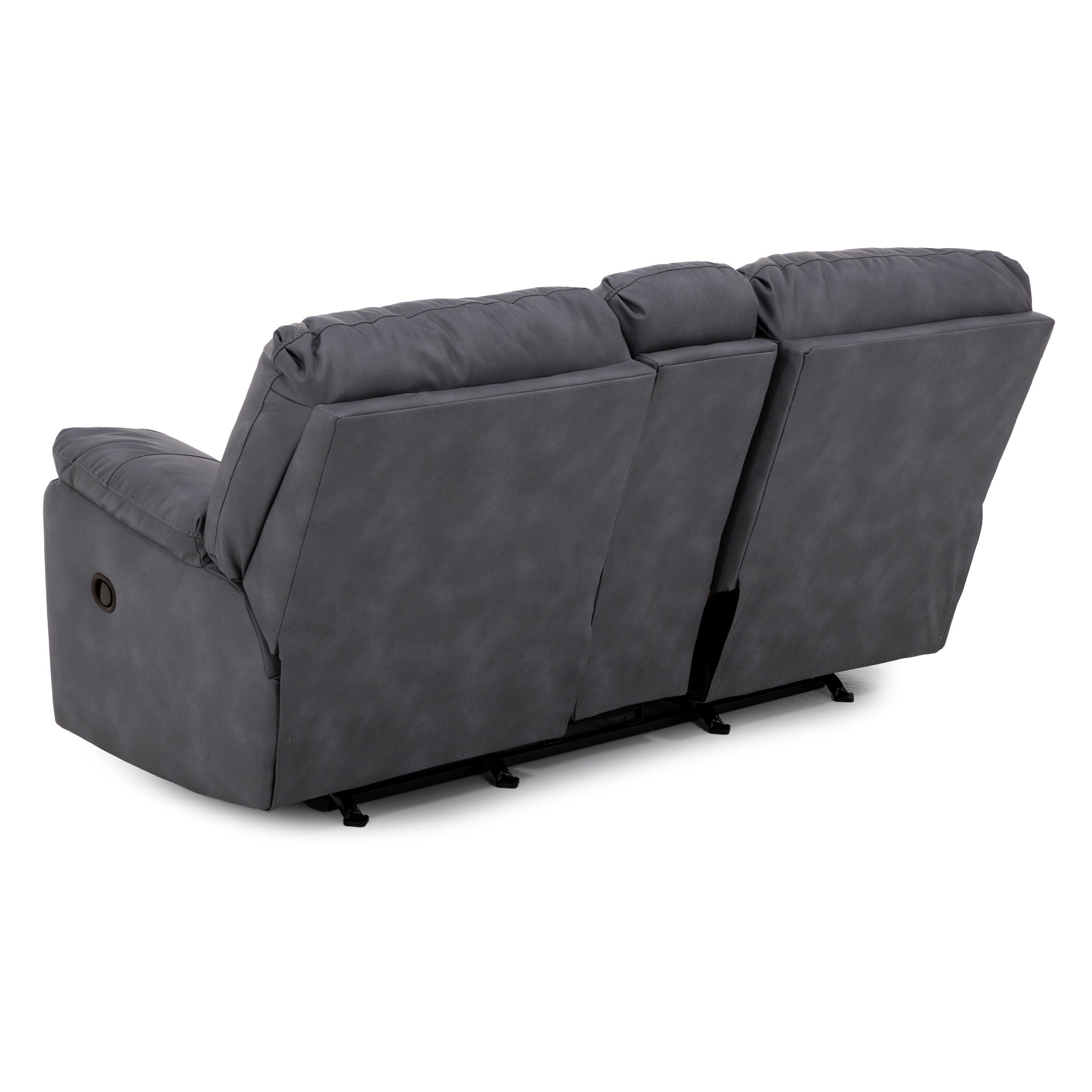 Tyler Rocking Reclining Console Loveseat In Performance Fabric