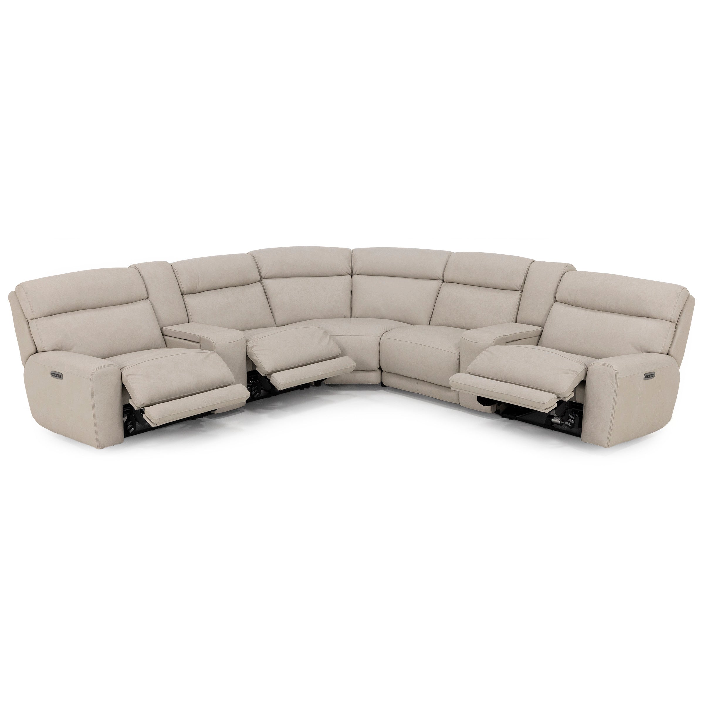 Morrow 7-Pc. Leather Fully Loaded Zero Gravity Reclining Modular