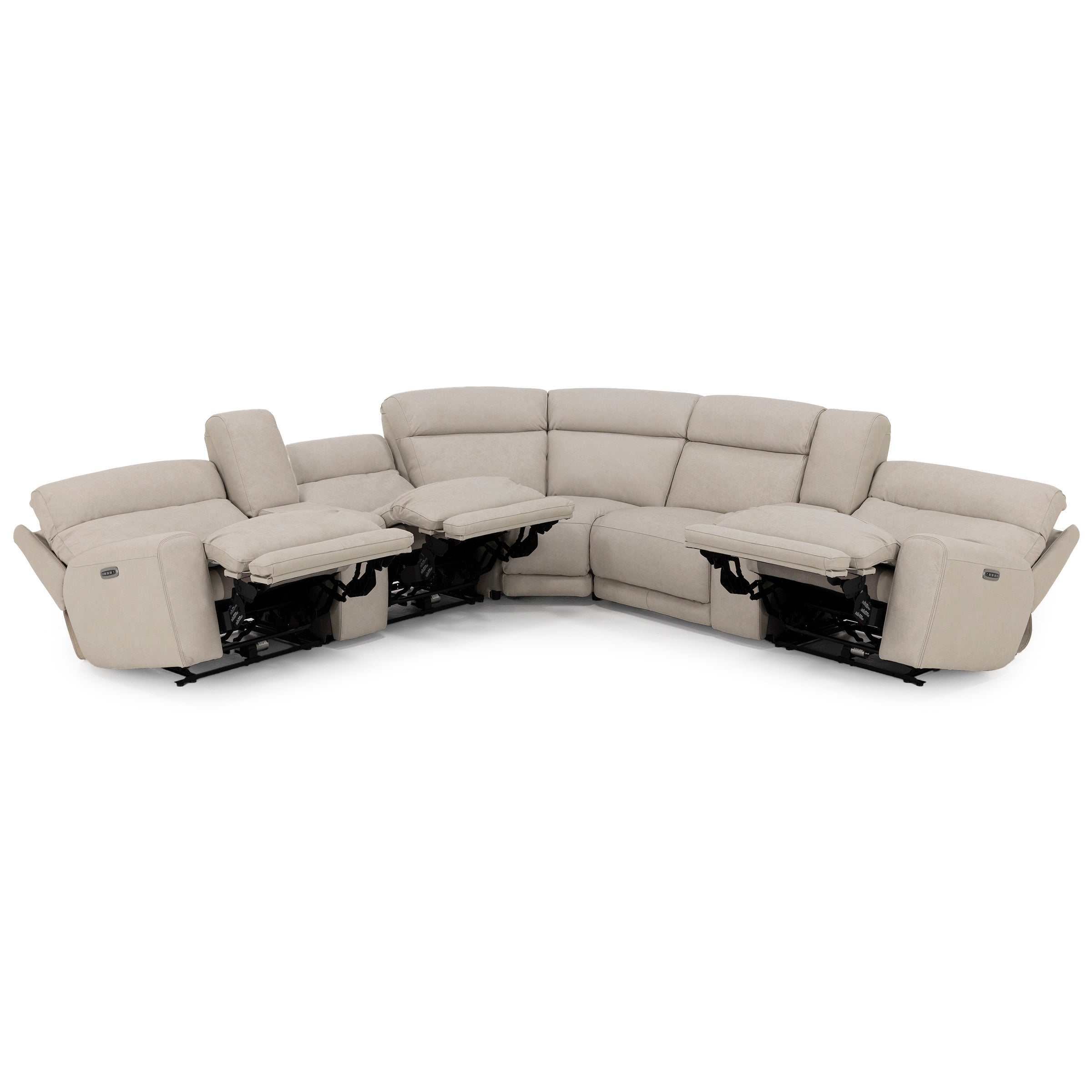 Morrow 7-Pc. Leather Fully Loaded Zero Gravity Reclining Modular