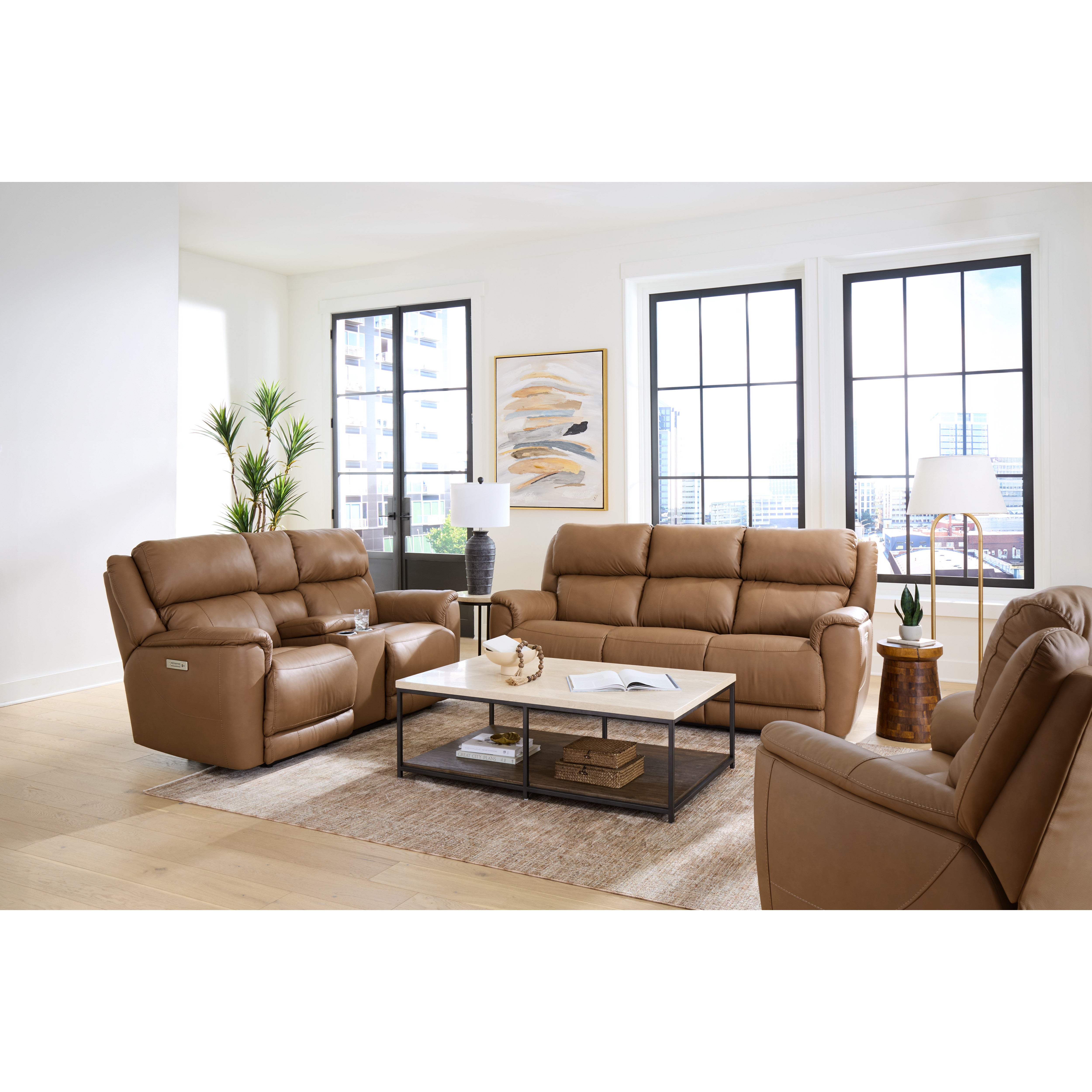 Reclining Sofa, Leather | Florence – Steinhafels Furniture