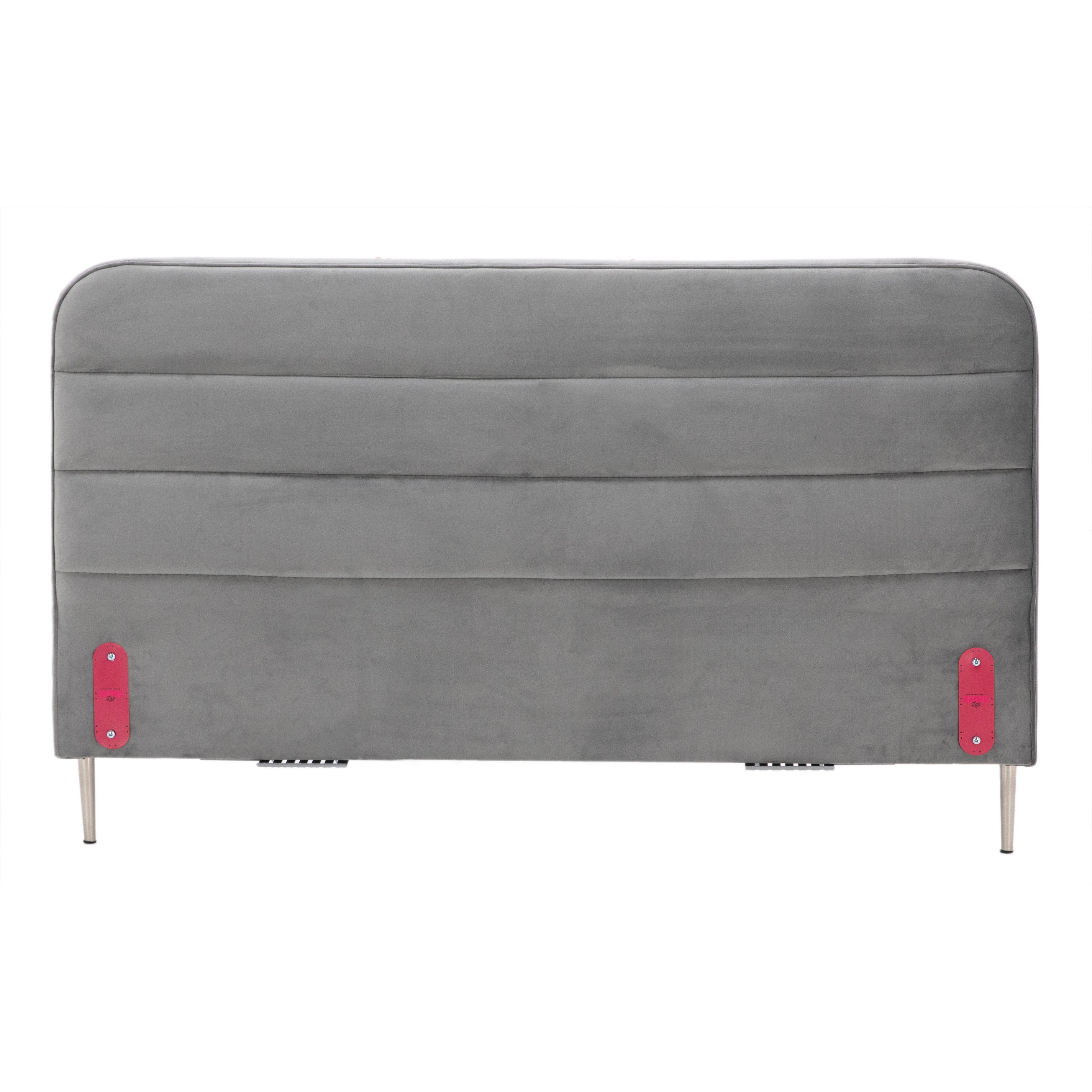 38" Channel Round Upholstered Headboard