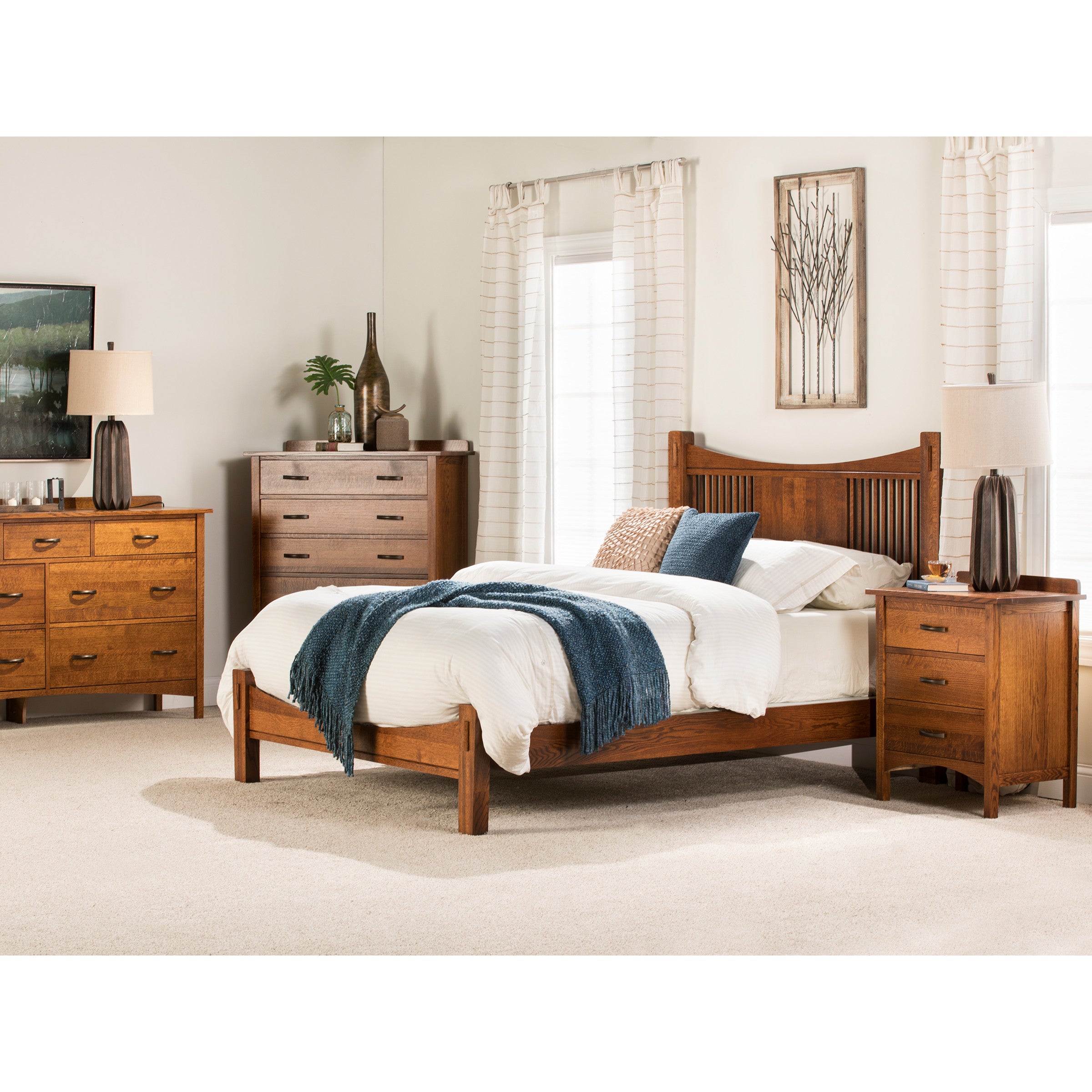 Witmer Heartland Slat Bed w/Low Profile Footboard