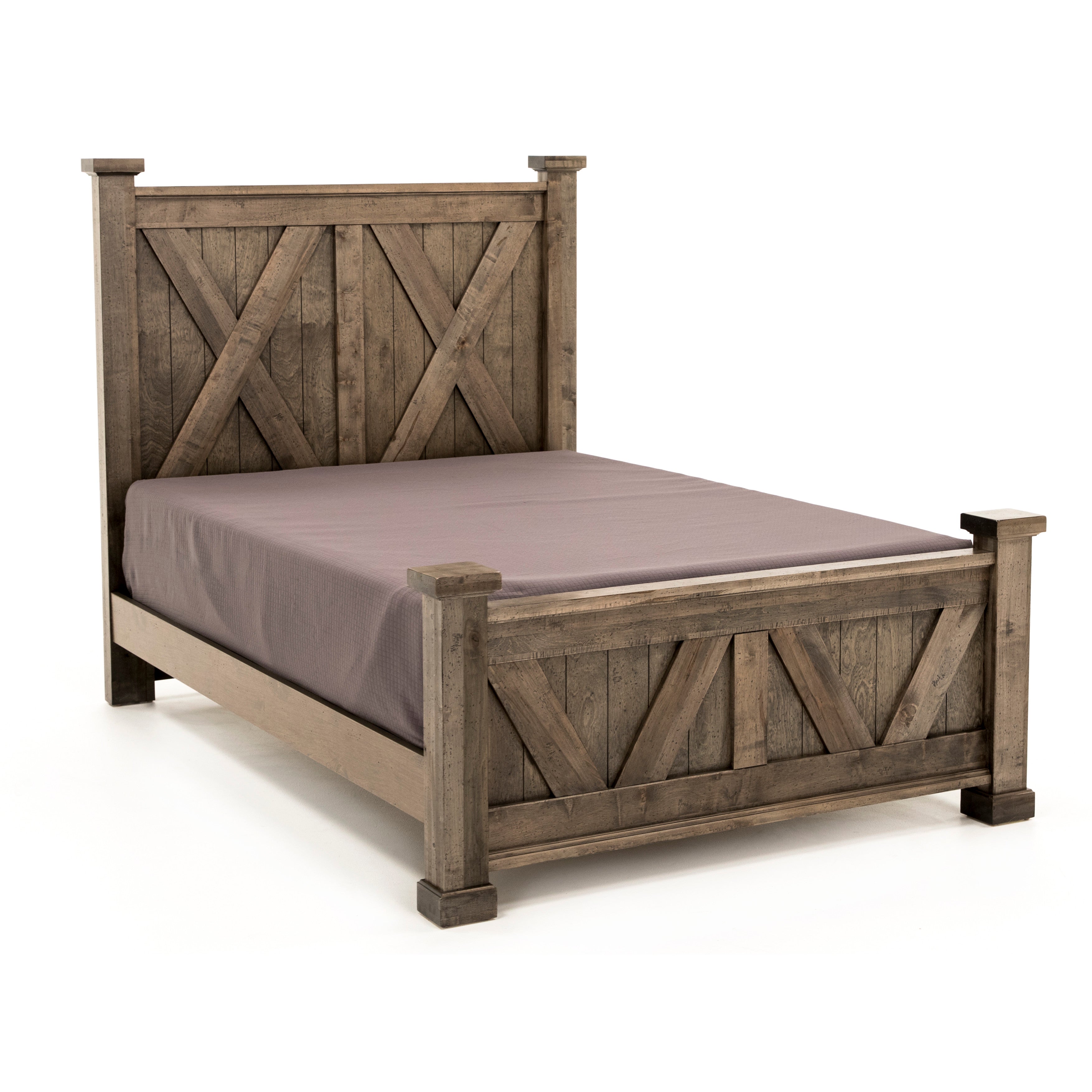 Cool Rustic X Panel Bed