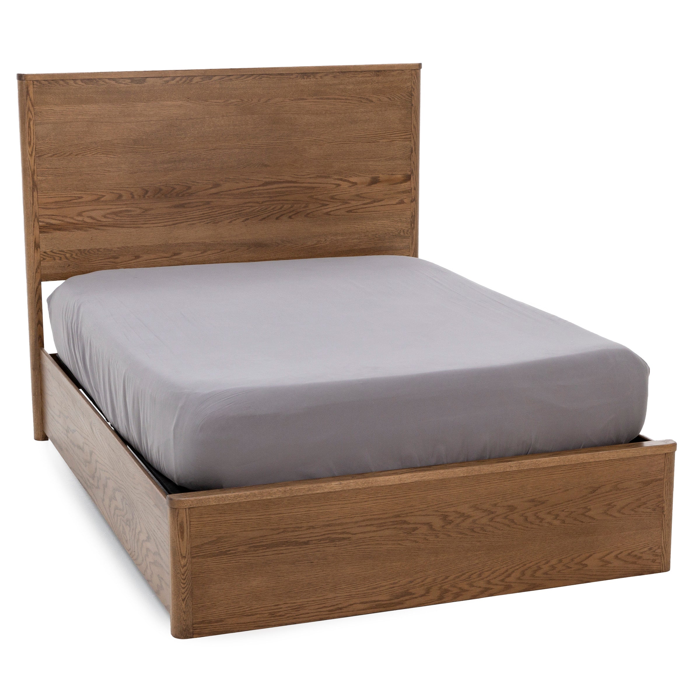 Witmer Modern Oak Bed for Adjustable Base Foundation