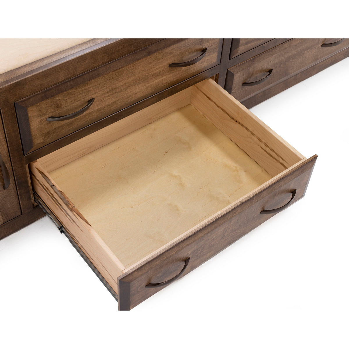 Daniel's Amish Stonebridge Bookcase Captains Bed