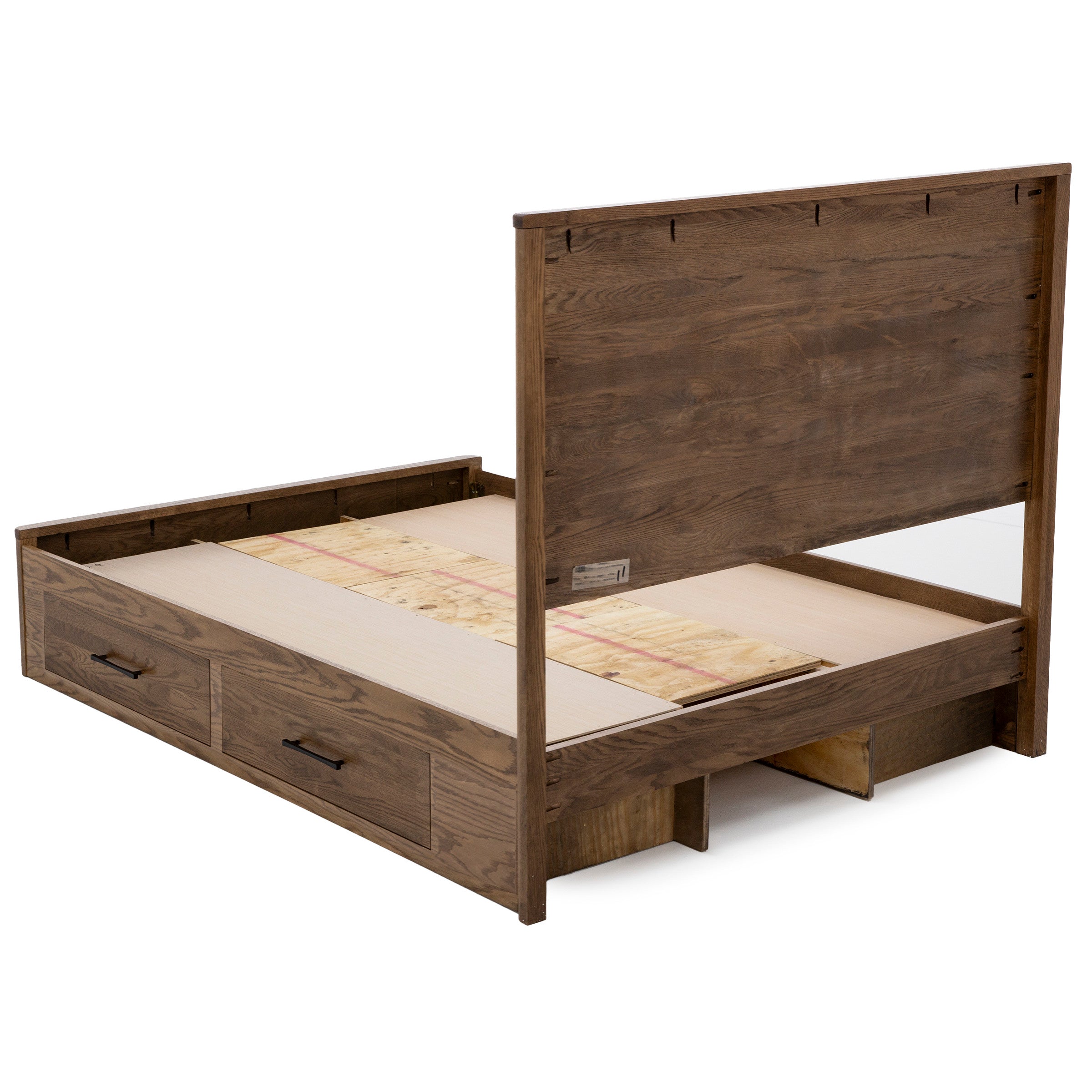 Witmer Modern Oak Storage Bed
