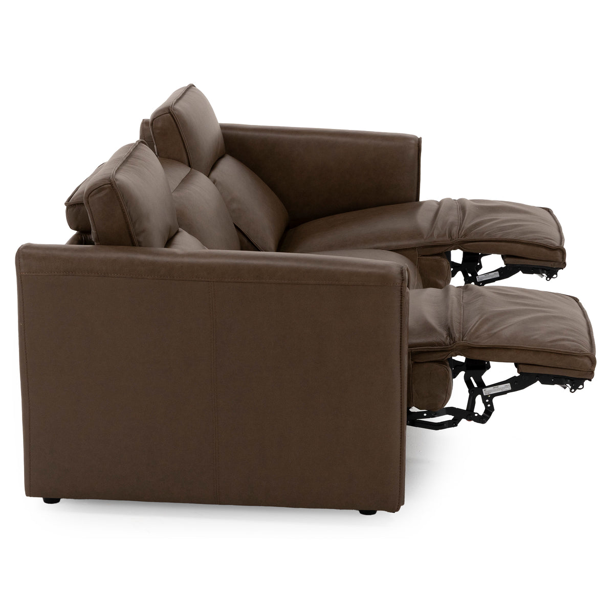 Dallas Leather Power Headrest Wall Saver Reclining Sofa in Portobello
