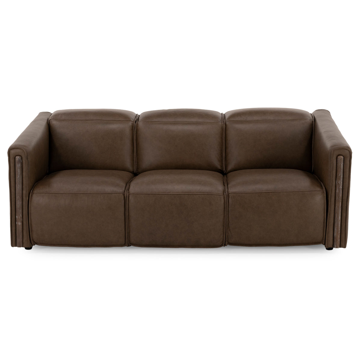 Dallas Leather Power Headrest Wall Saver Reclining Sofa in Portobello