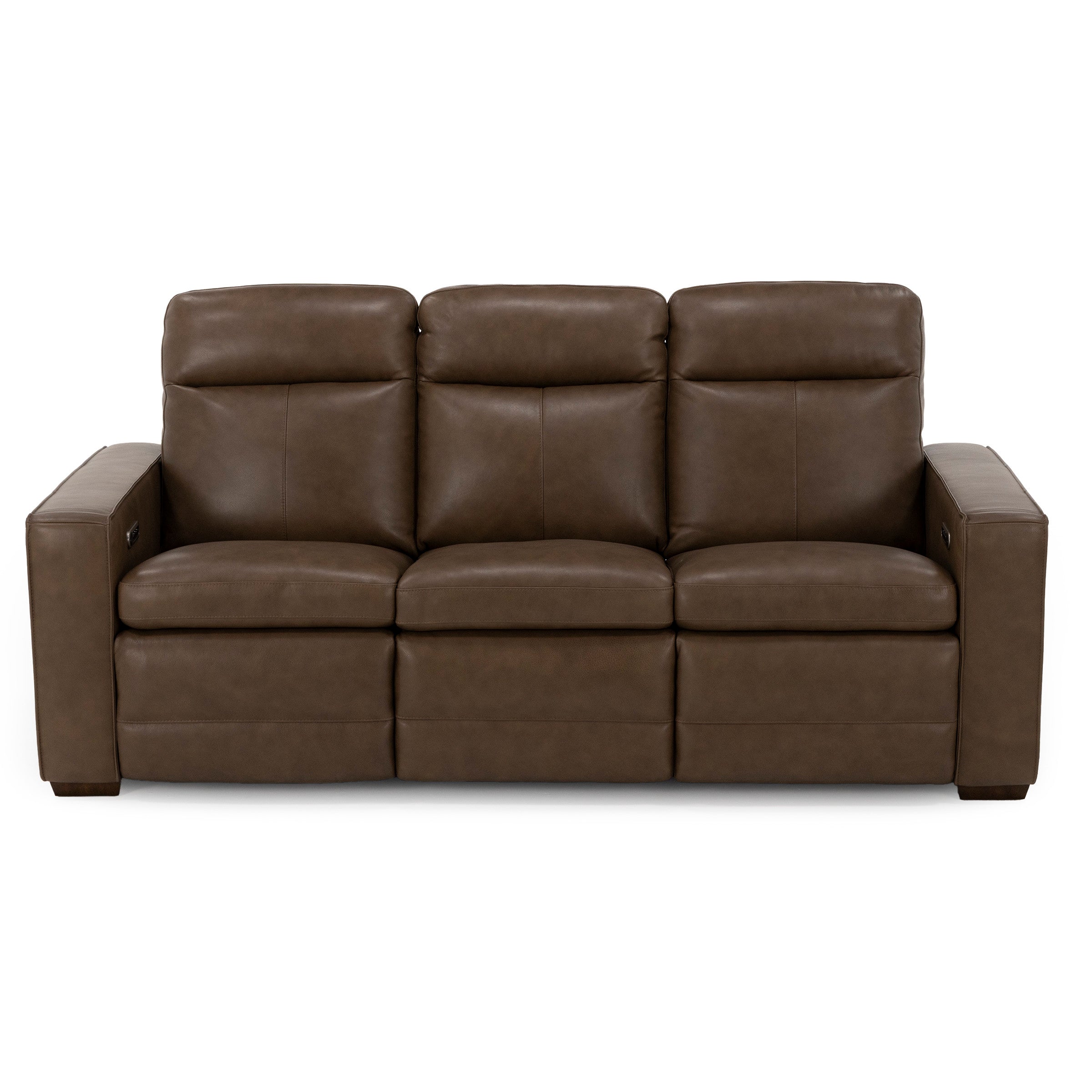 Flexsteel Dutchess Leather Fully Loaded Reclining Sofa With Drop Down Table