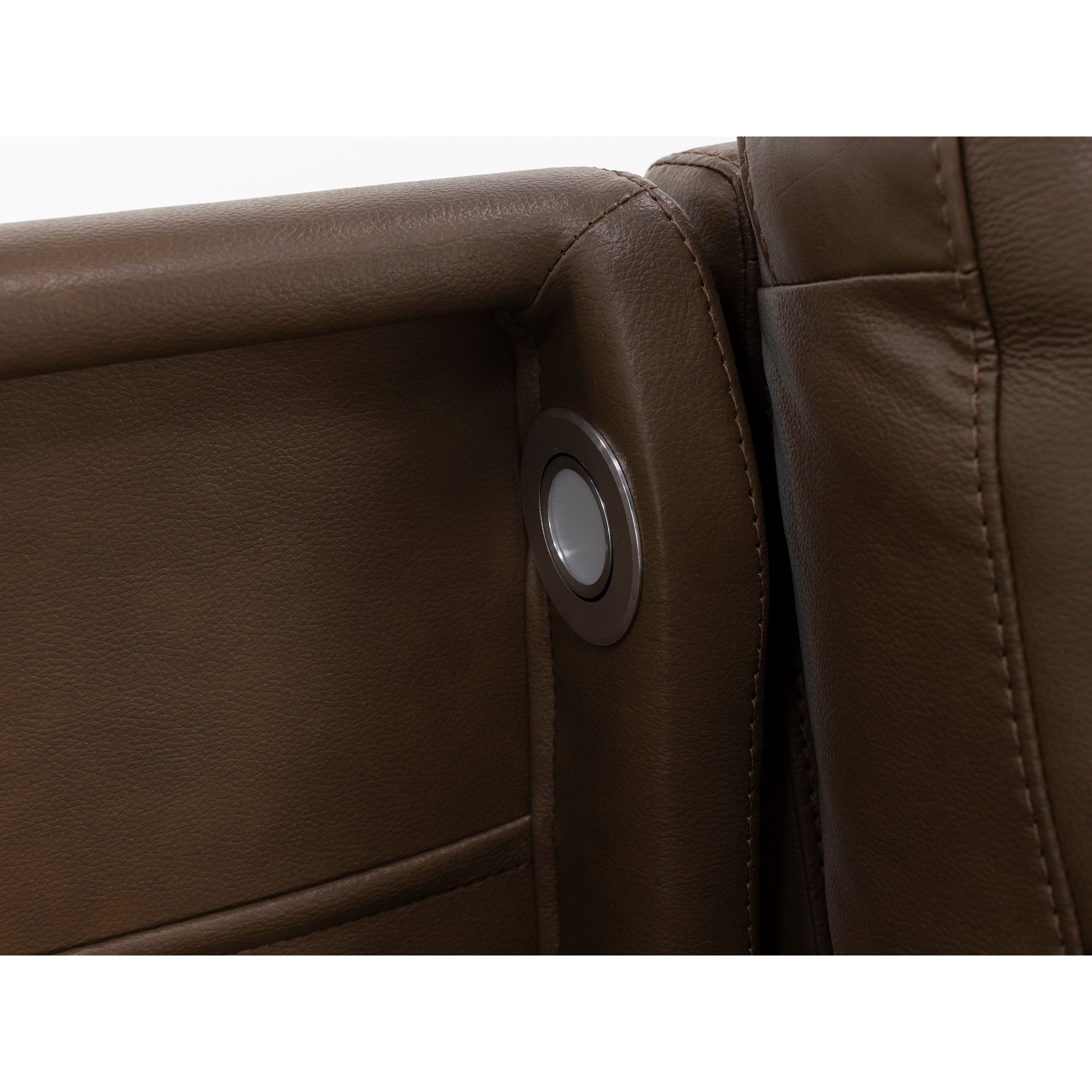 Flexsteel Dutchess Leather Fully Loaded Reclining Sofa With Drop Down Table