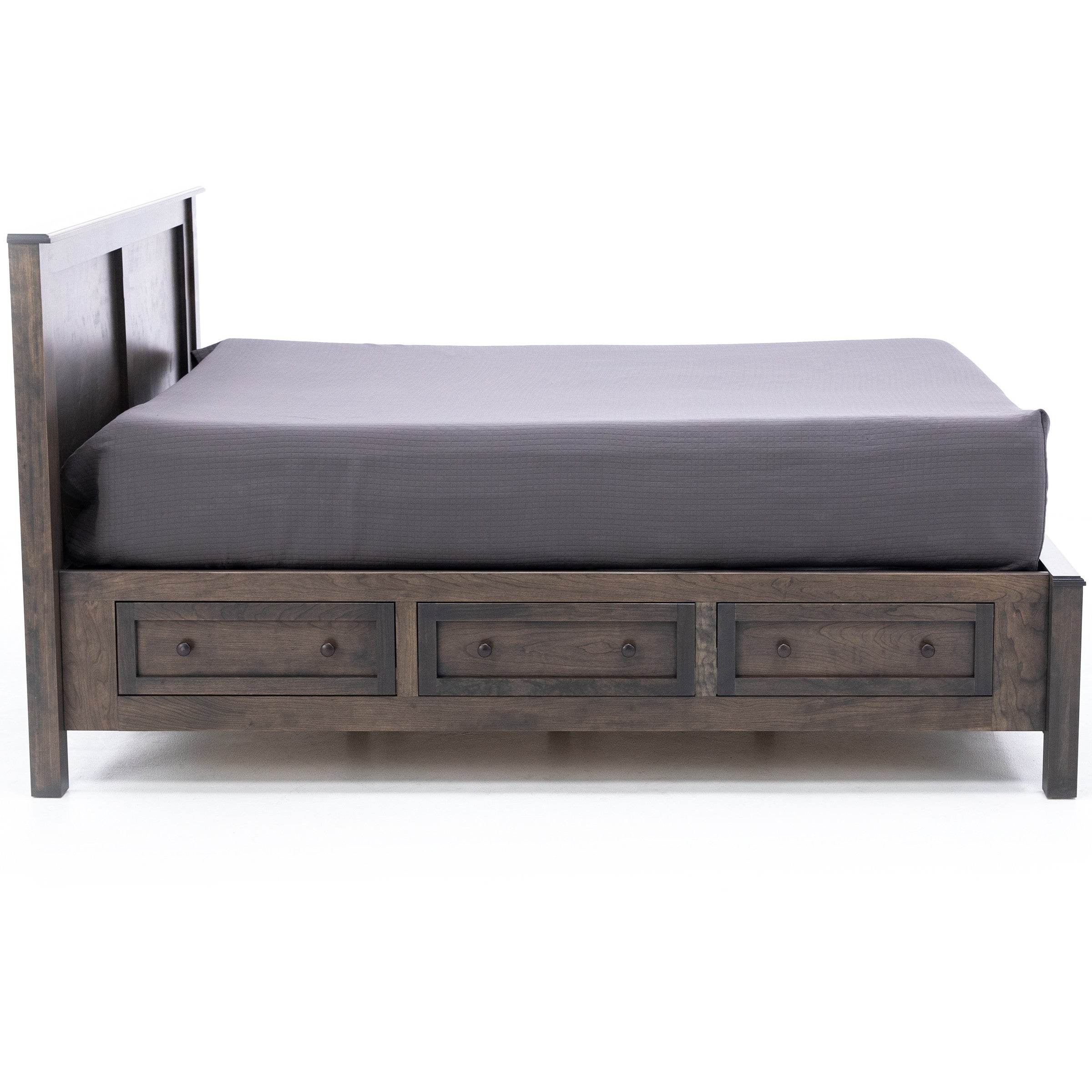 Witmer Taylor J Grey Storage Bed With 45" Headboard