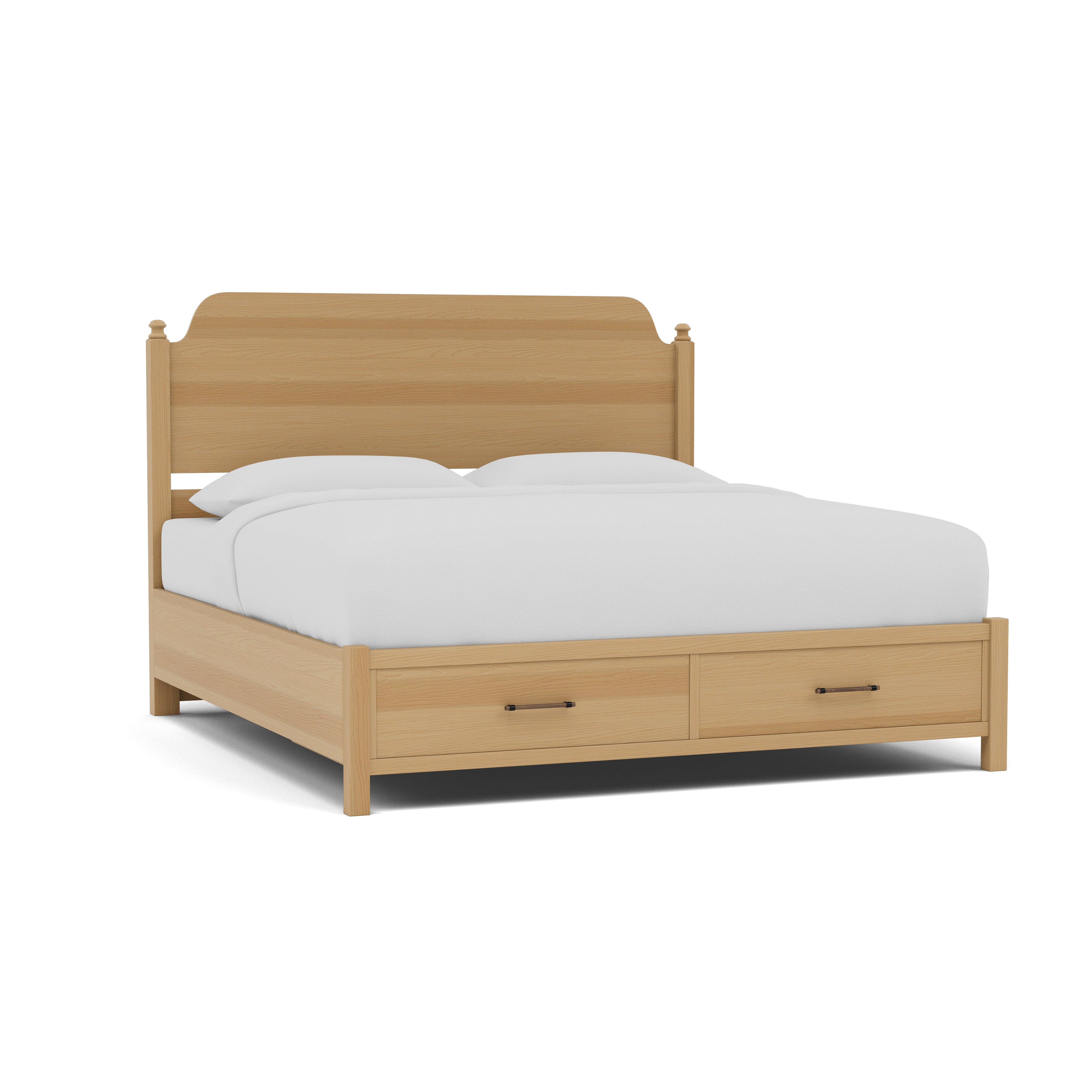 Pure Maple Poster Storage Bed