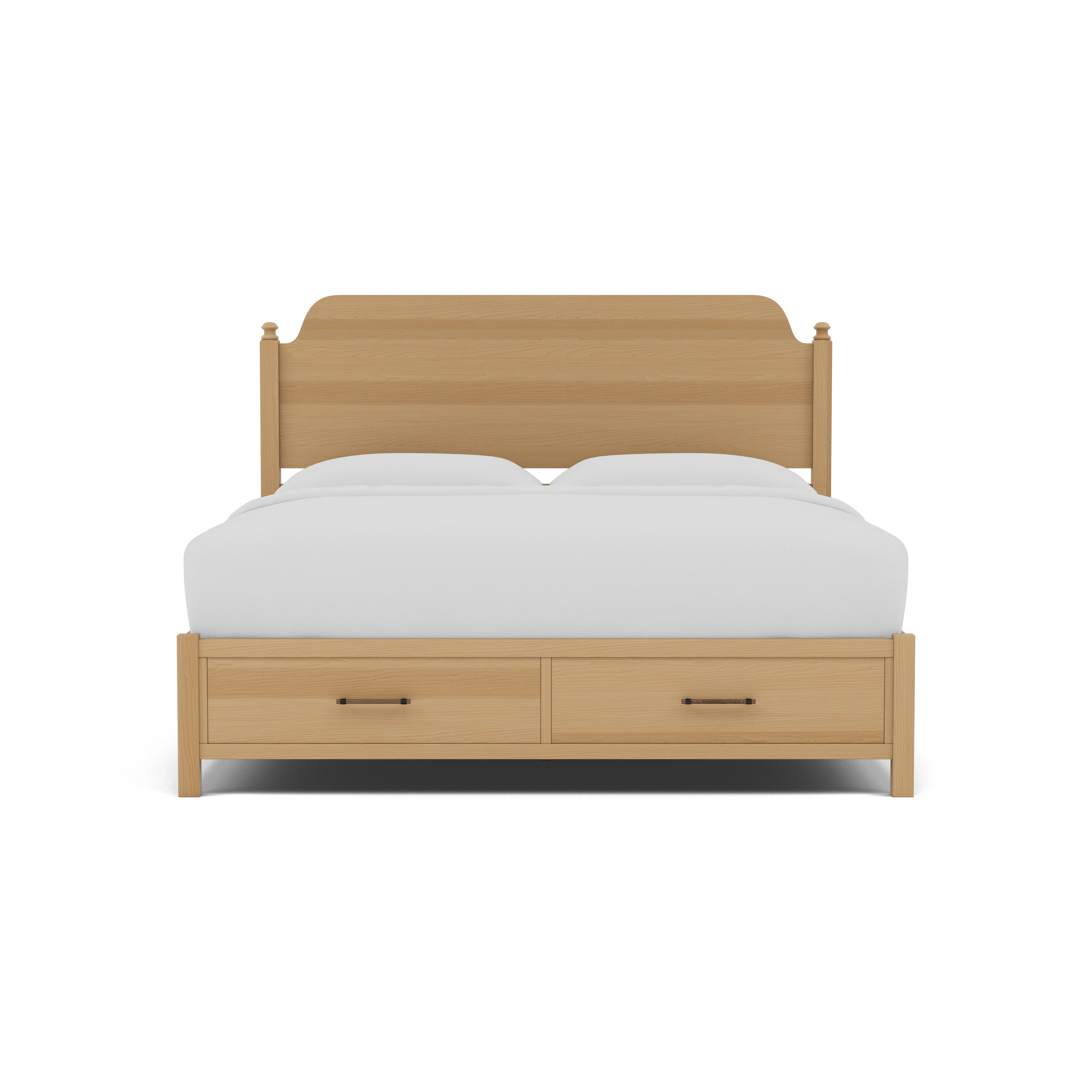 Pure Maple Poster Storage Bed