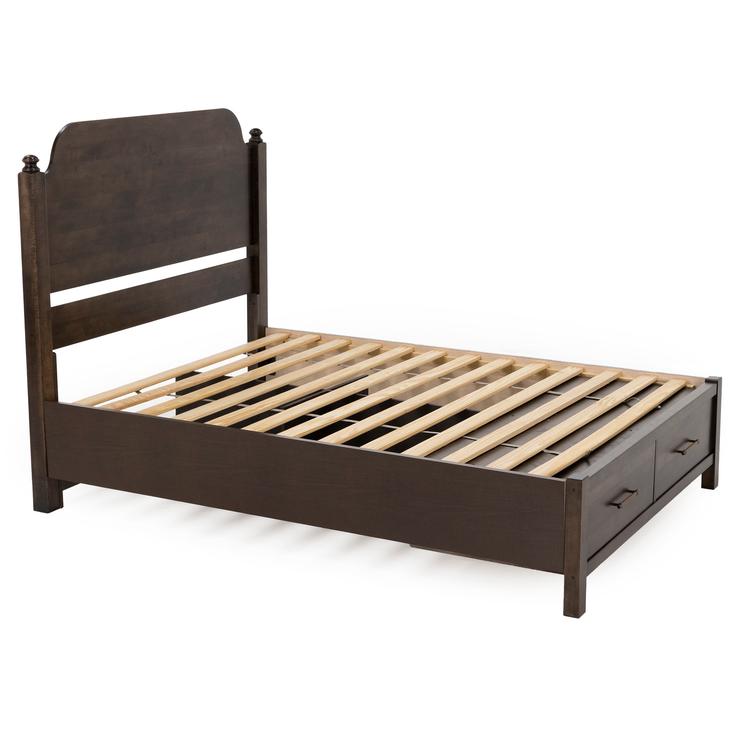 Pure Maple Poster Storage Bed