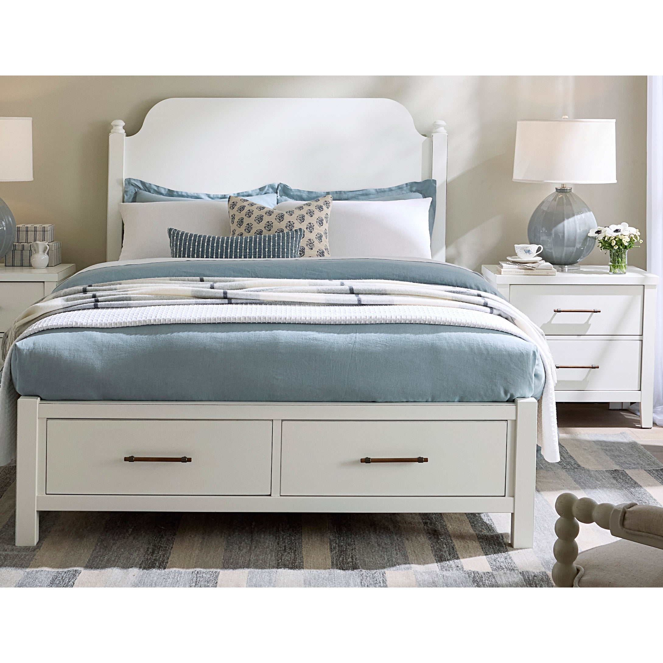 Pure Maple Poster Storage Bed