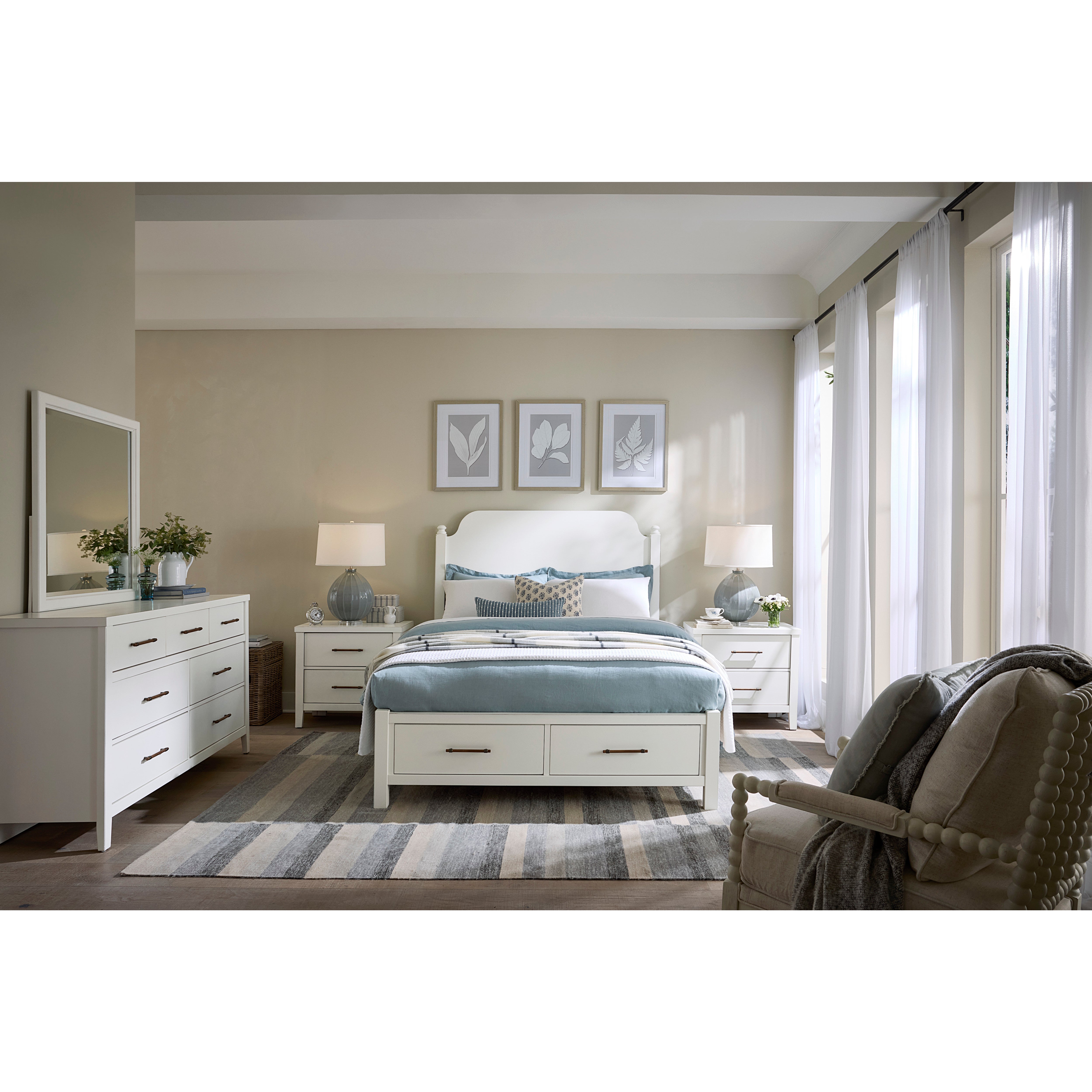 Pure Maple Poster Storage Bed