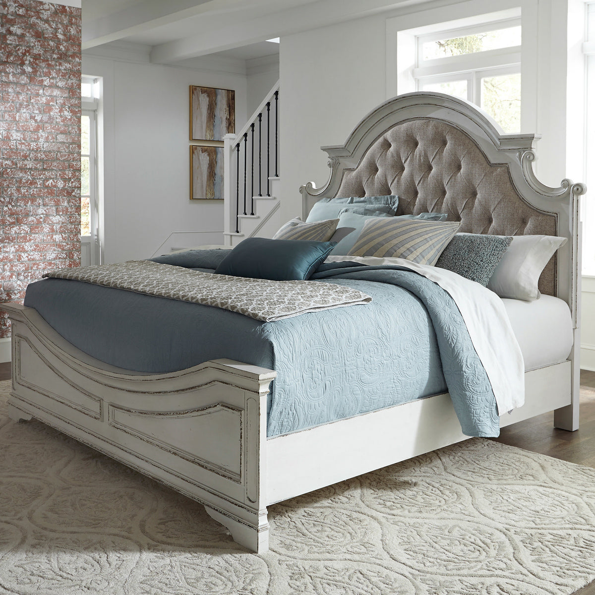 Chateau Upholstered Panel Bed
