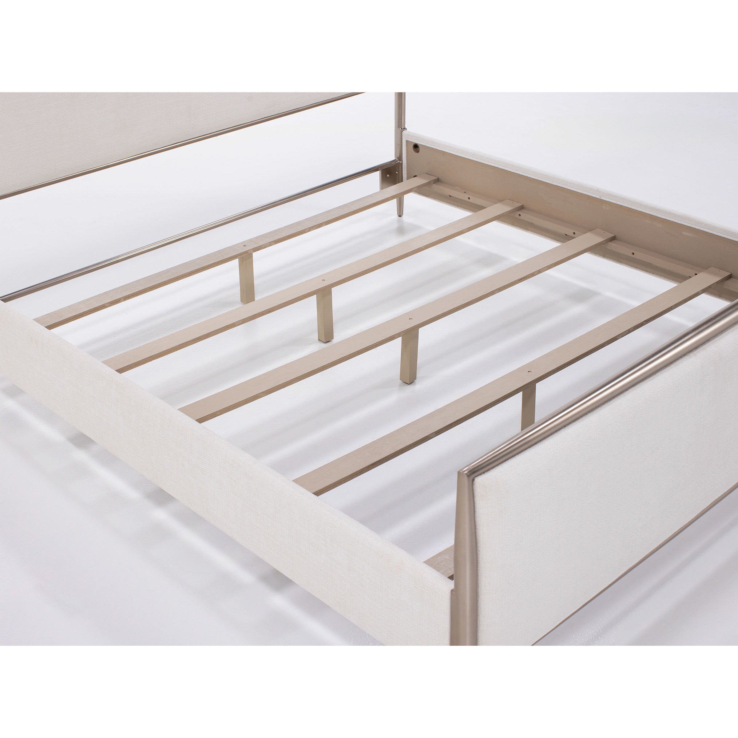 Westwood King Upholstered Metal Bed