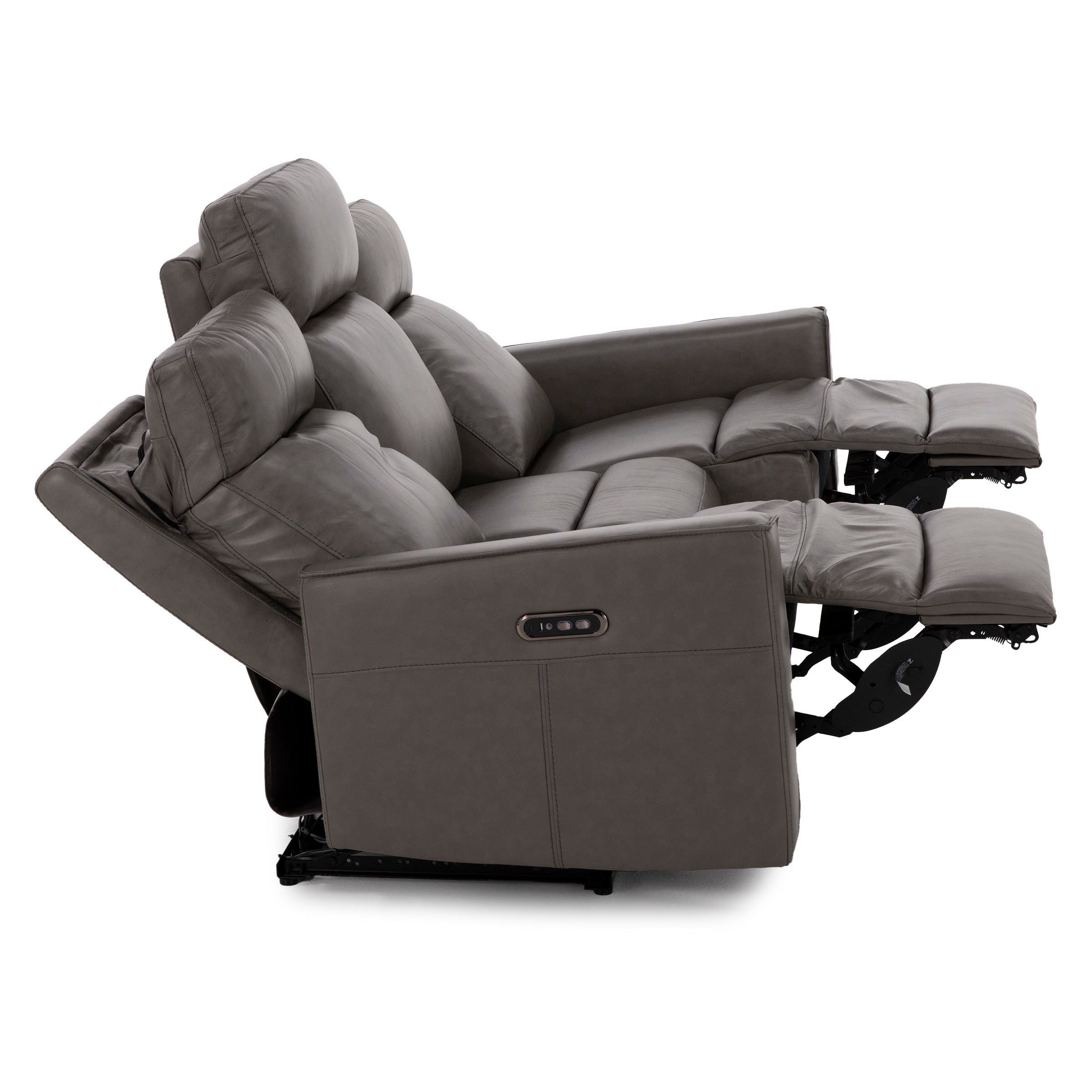 Flipper Leather Power Headrest Reclining Sofa