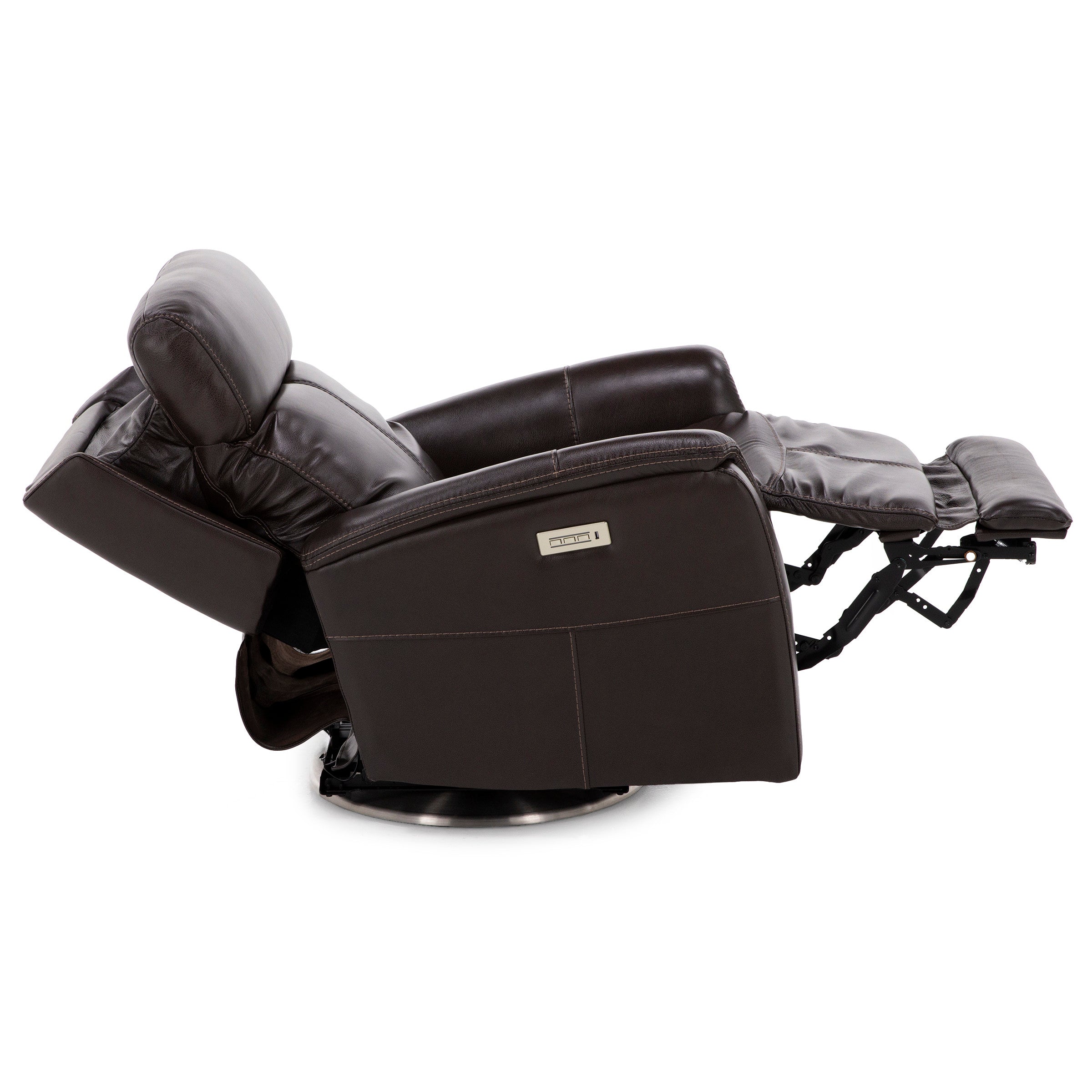 Flexsteel MOVE360 Leather Fully Loaded Swivel Recliner