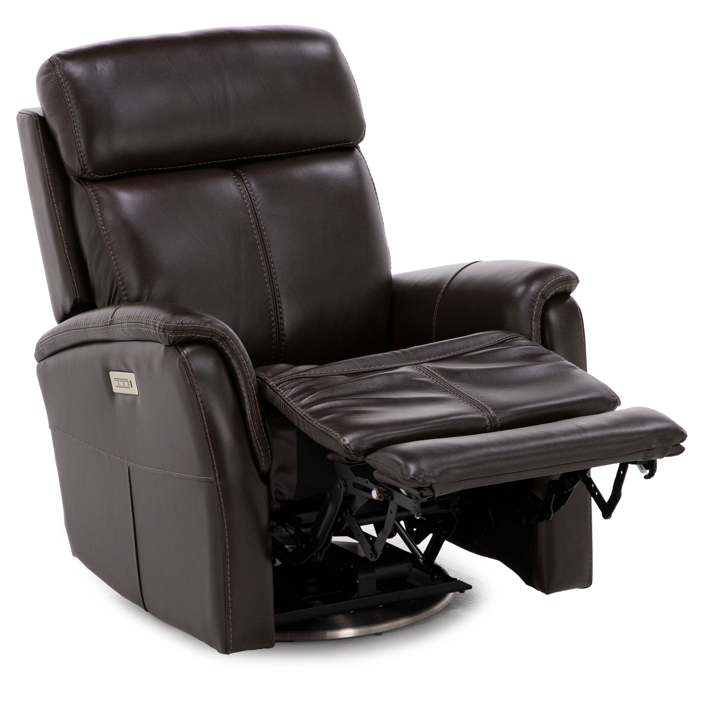 Flexsteel MOVE360 Leather Fully Loaded Swivel Recliner