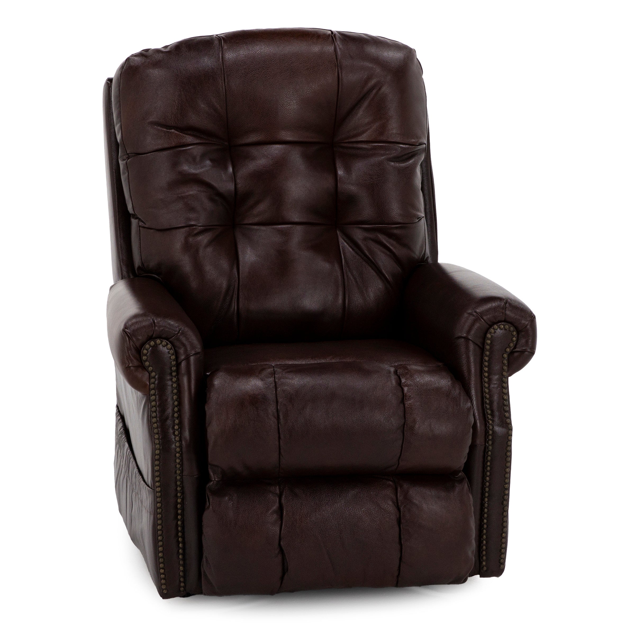Murray Leather Tufted Lift Chair With Heat And Massage