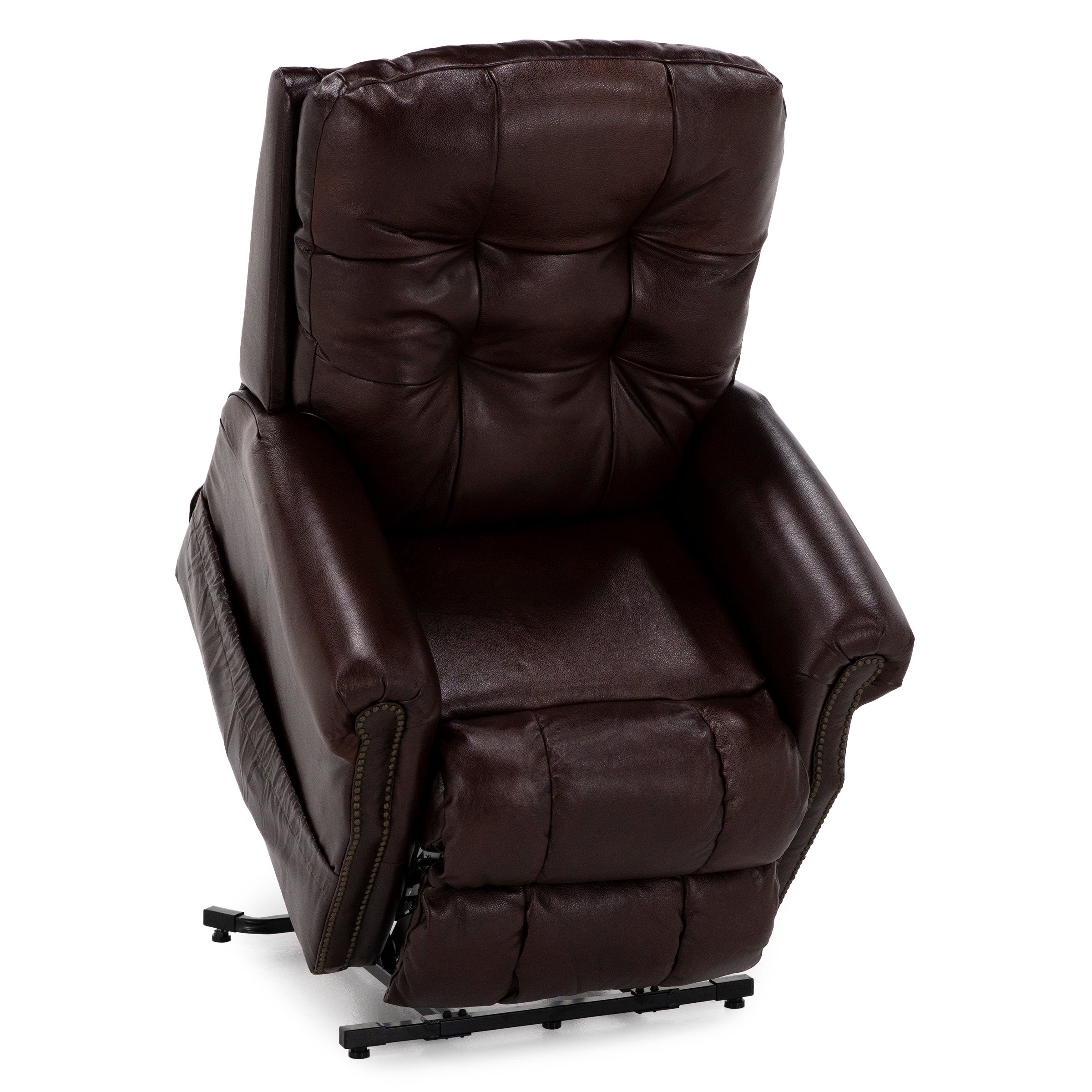Murray Leather Tufted Lift Chair With Heat And Massage