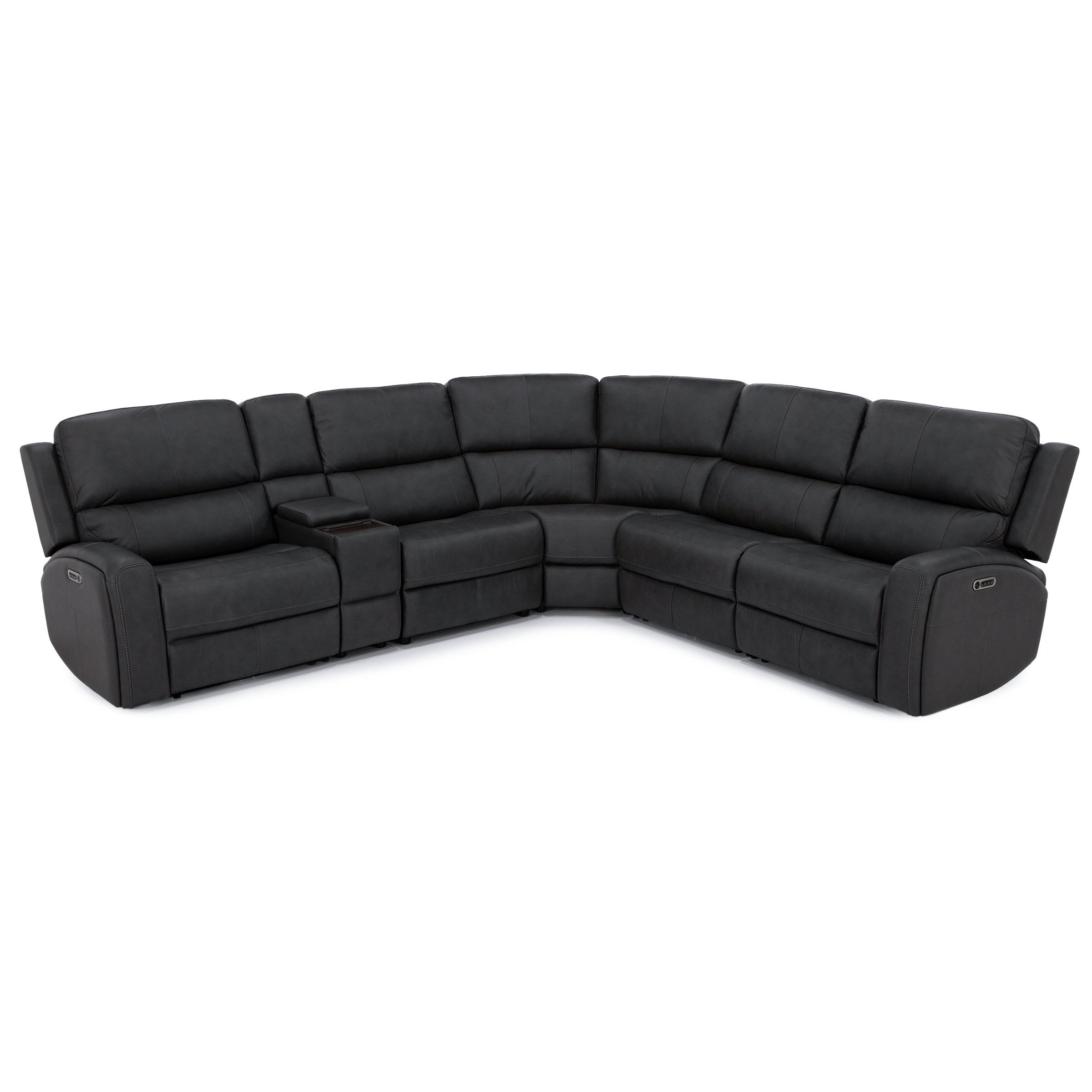 Flexsteel Landon 6-Pc. Leather Fully Loaded Zero Gravity Reclining Modular